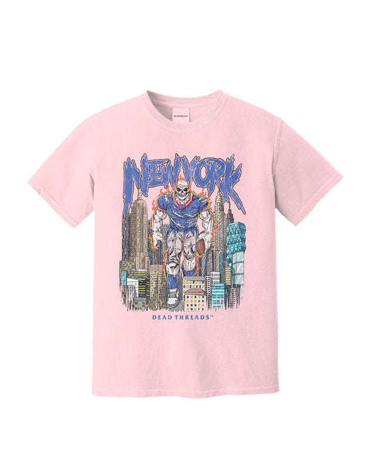 NEW YORK FOOTBALL BLUE - PINK – T-Shirt – Dead Threads Apparel