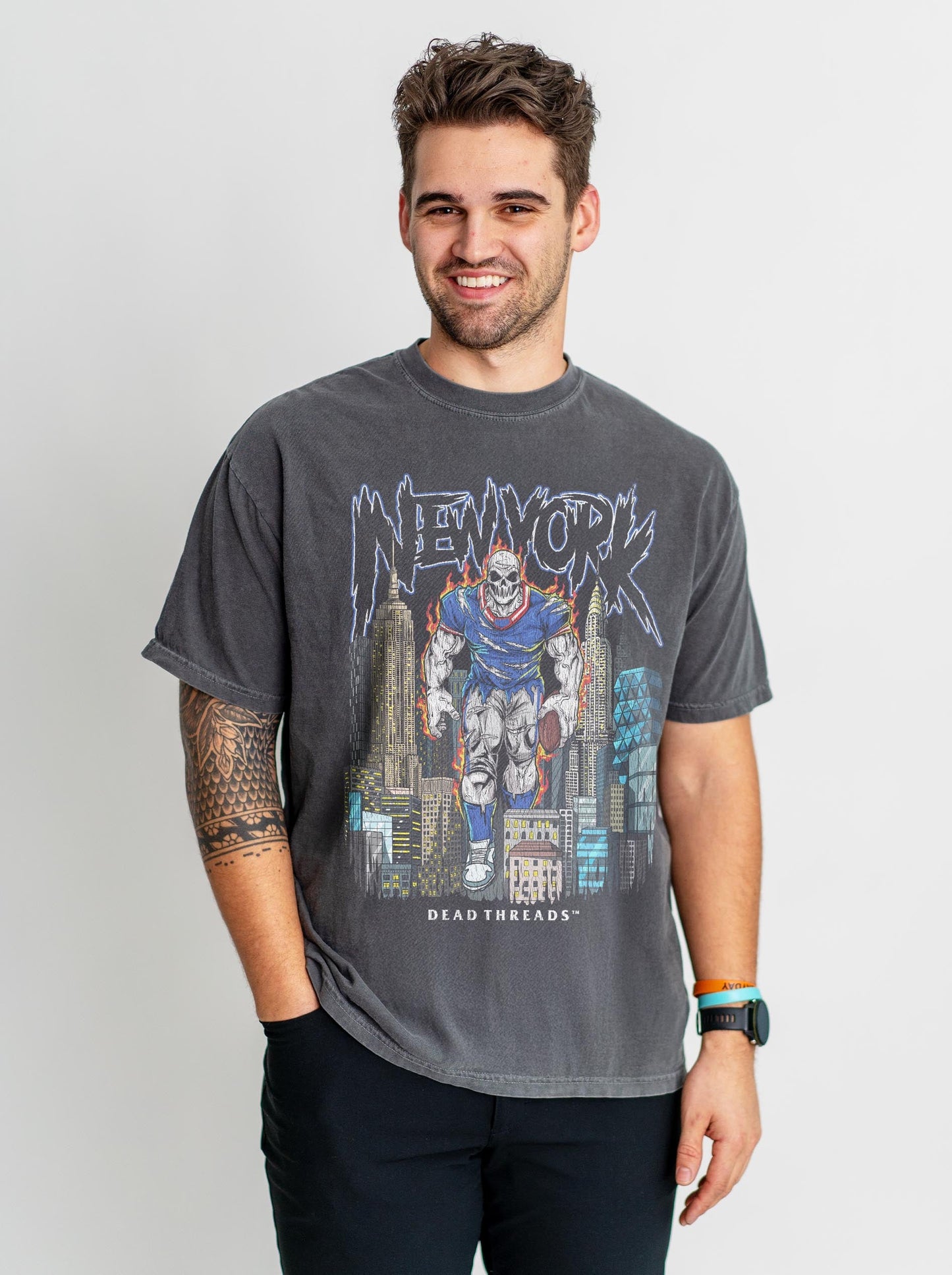 NEW YORK FOOTBALL BLUE – T-Shirt – Dead Threads Apparel