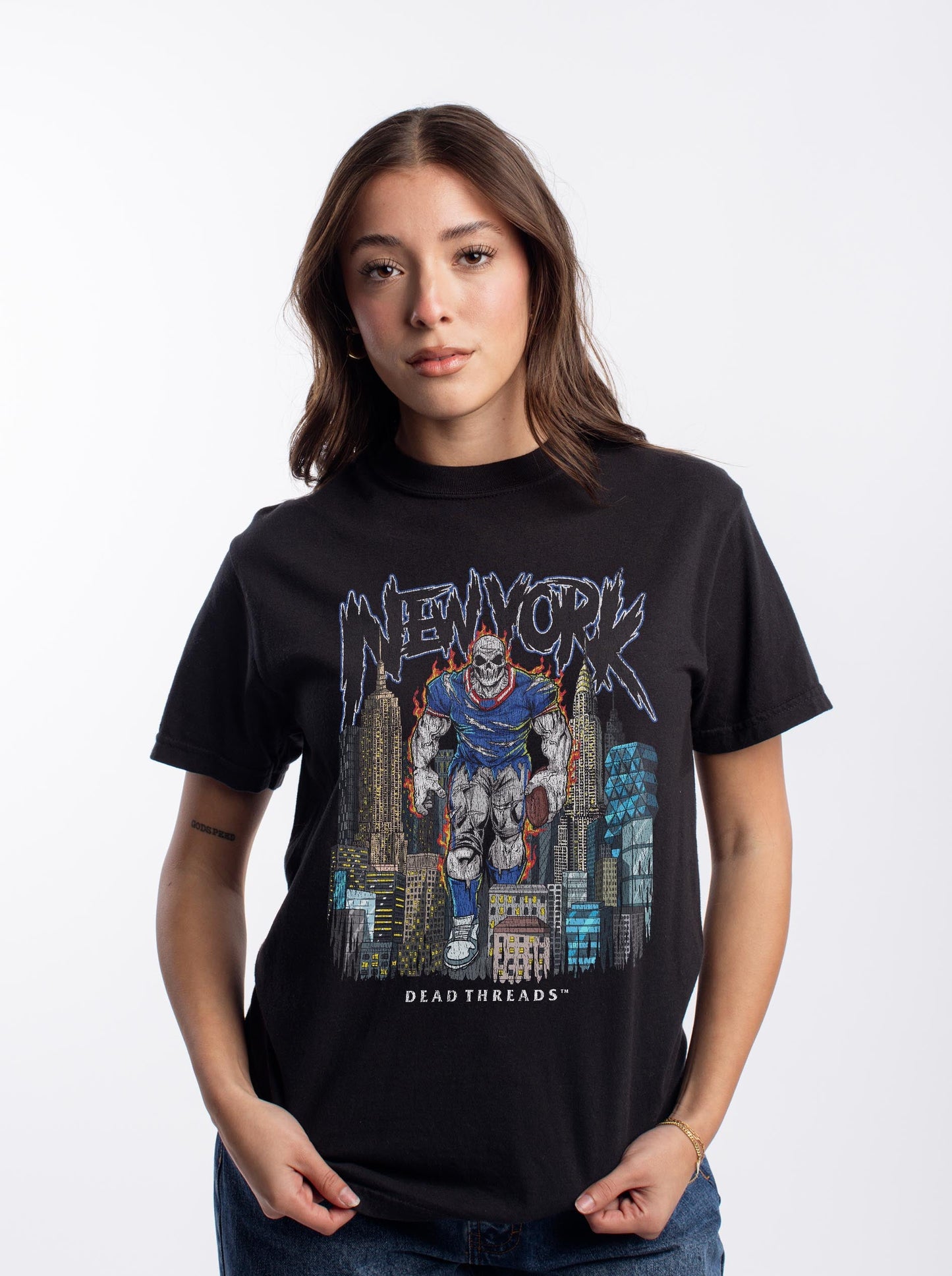 NEW YORK FOOTBALL BLUE – T-Shirt – Dead Threads Apparel