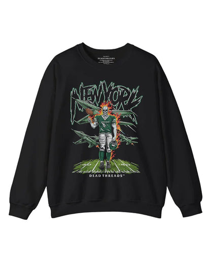NEW YORK FOOTBALL GREEN CREWNECK SWEATSHIRT – Sweatshirt – Dead Threads Apparel