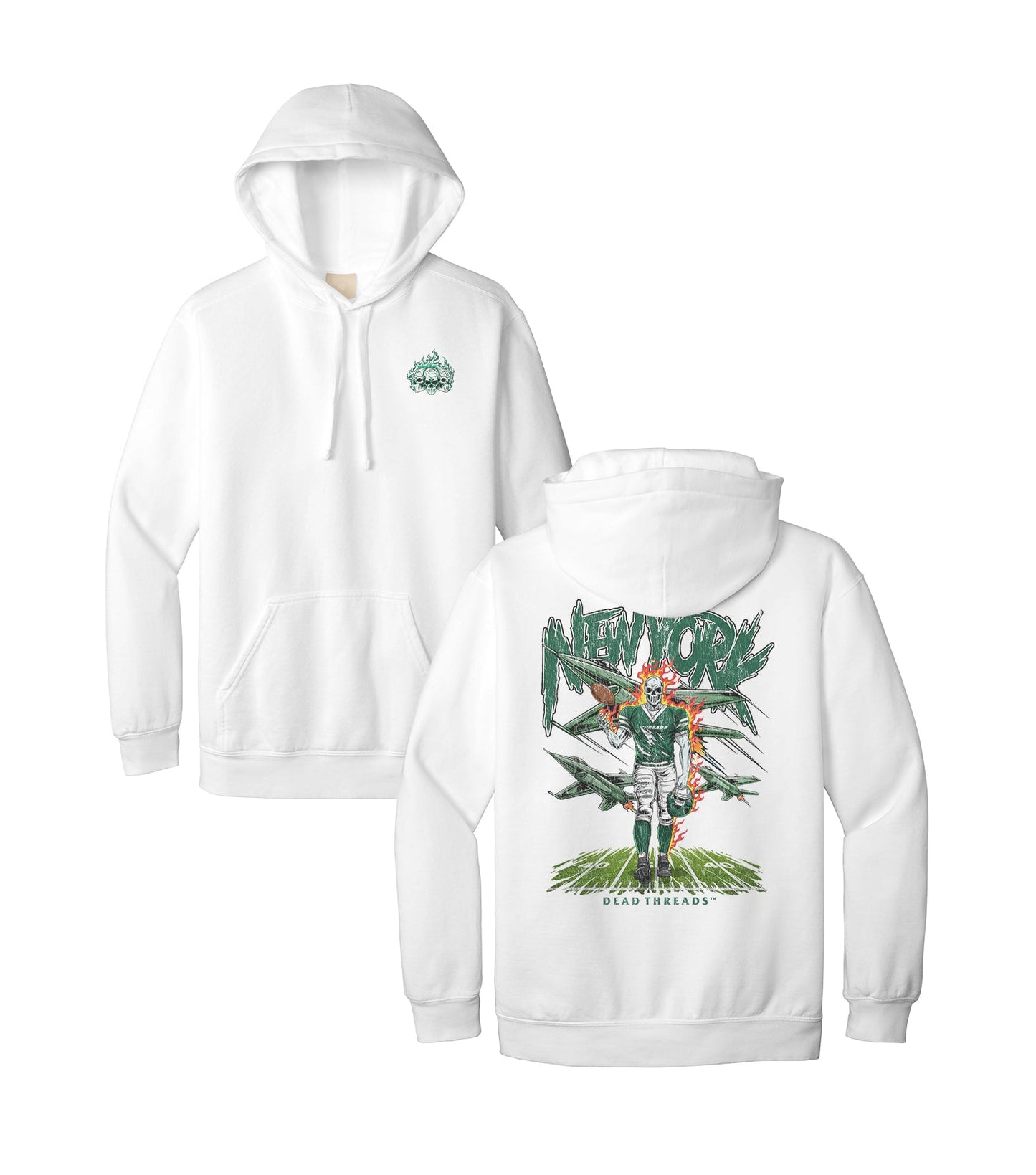 NEW YORK FOOTBALL GREEN - HOODIE – Hoodie – Dead Threads Apparel