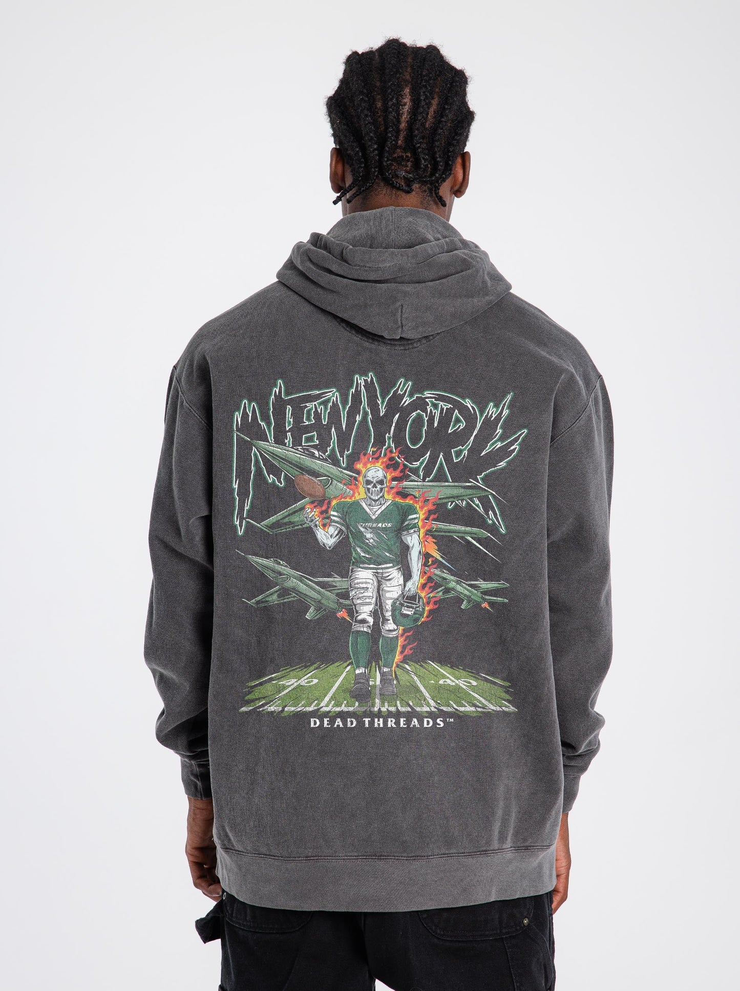 NEW YORK FOOTBALL GREEN - HOODIE – Hoodie – Dead Threads Apparel