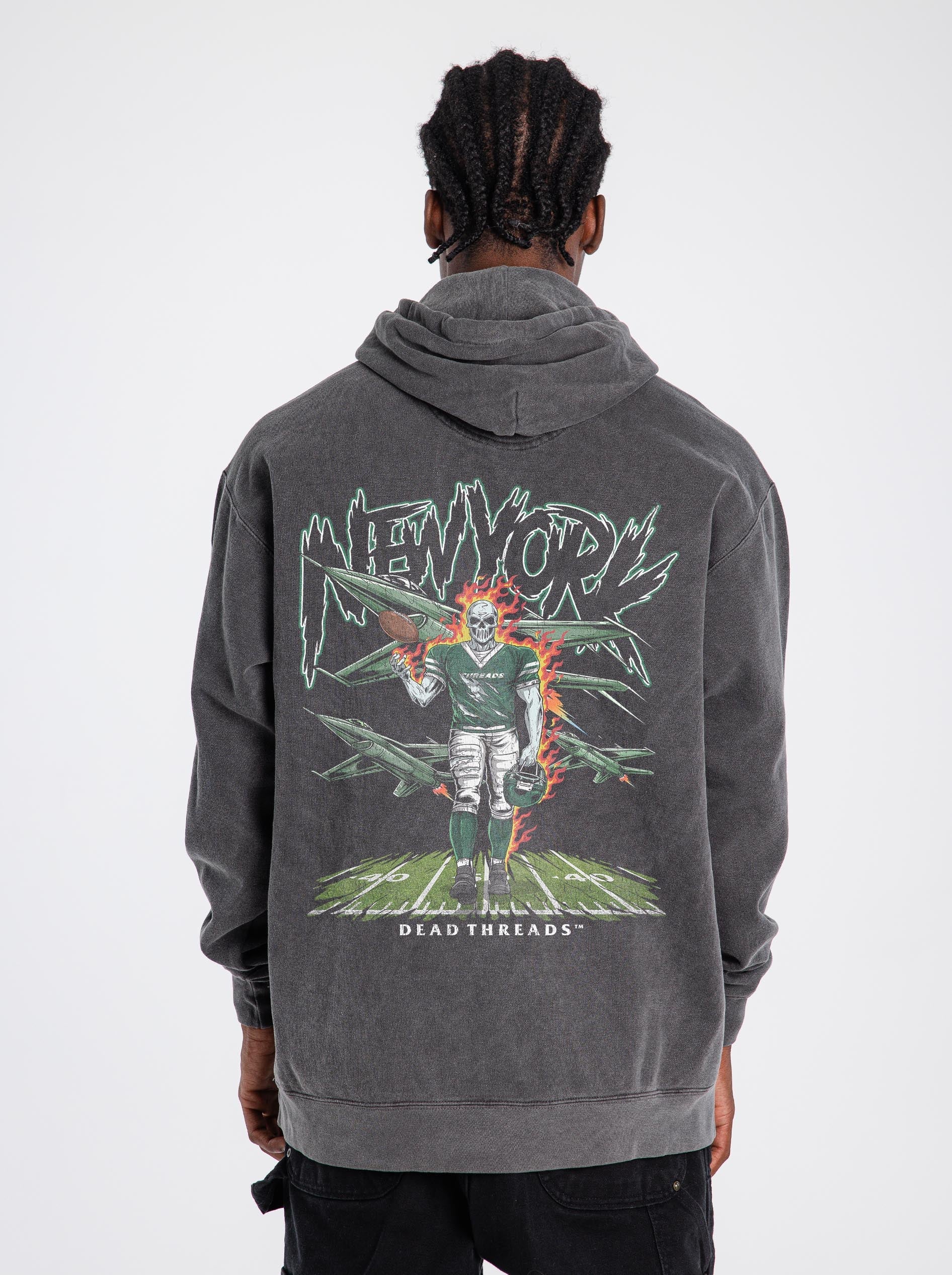 NEW YORK FOOTBALL GREEN - HOODIE – Hoodie – Dead Threads Apparel