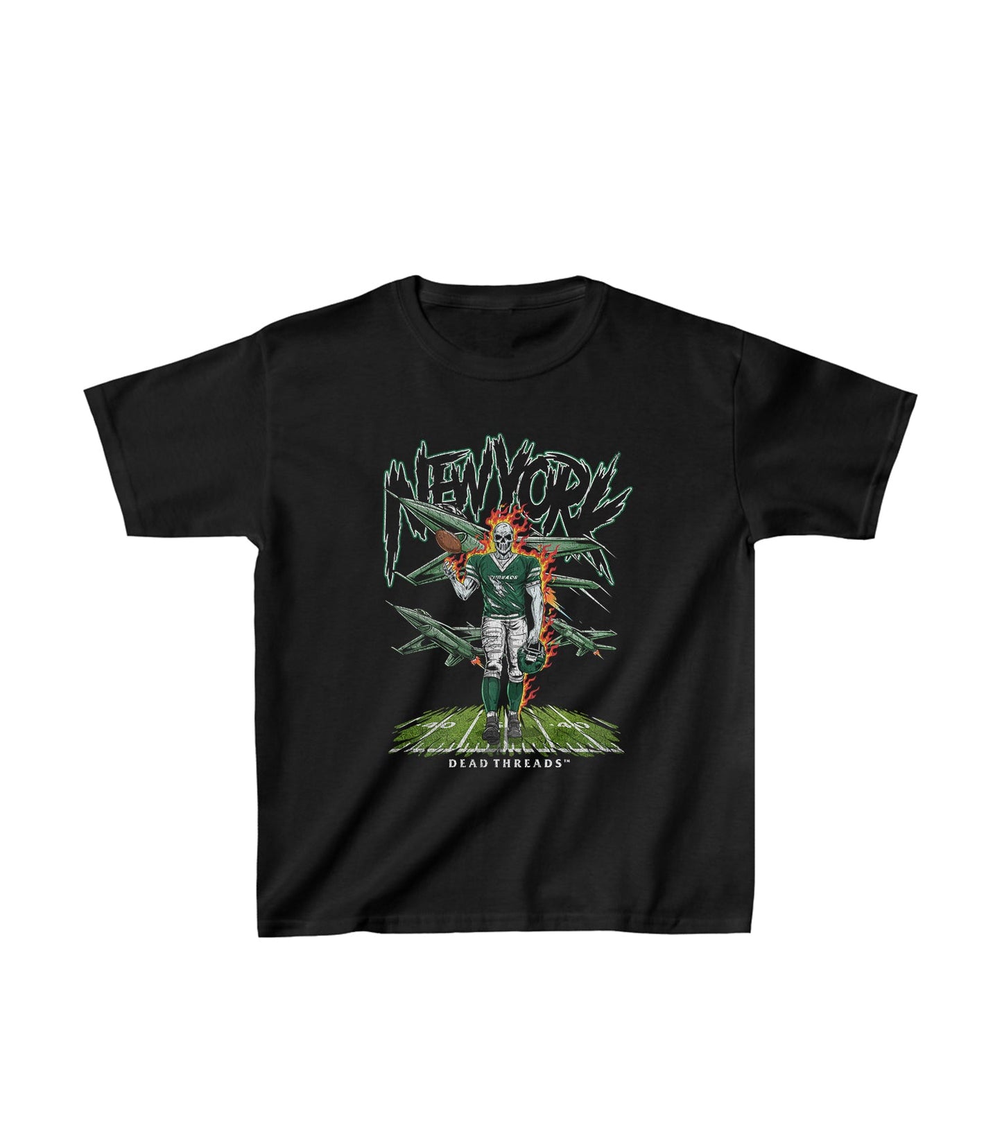 NEW YORK FOOTBALL GREEN - KIDS – Kids clothes – Dead Threads Apparel