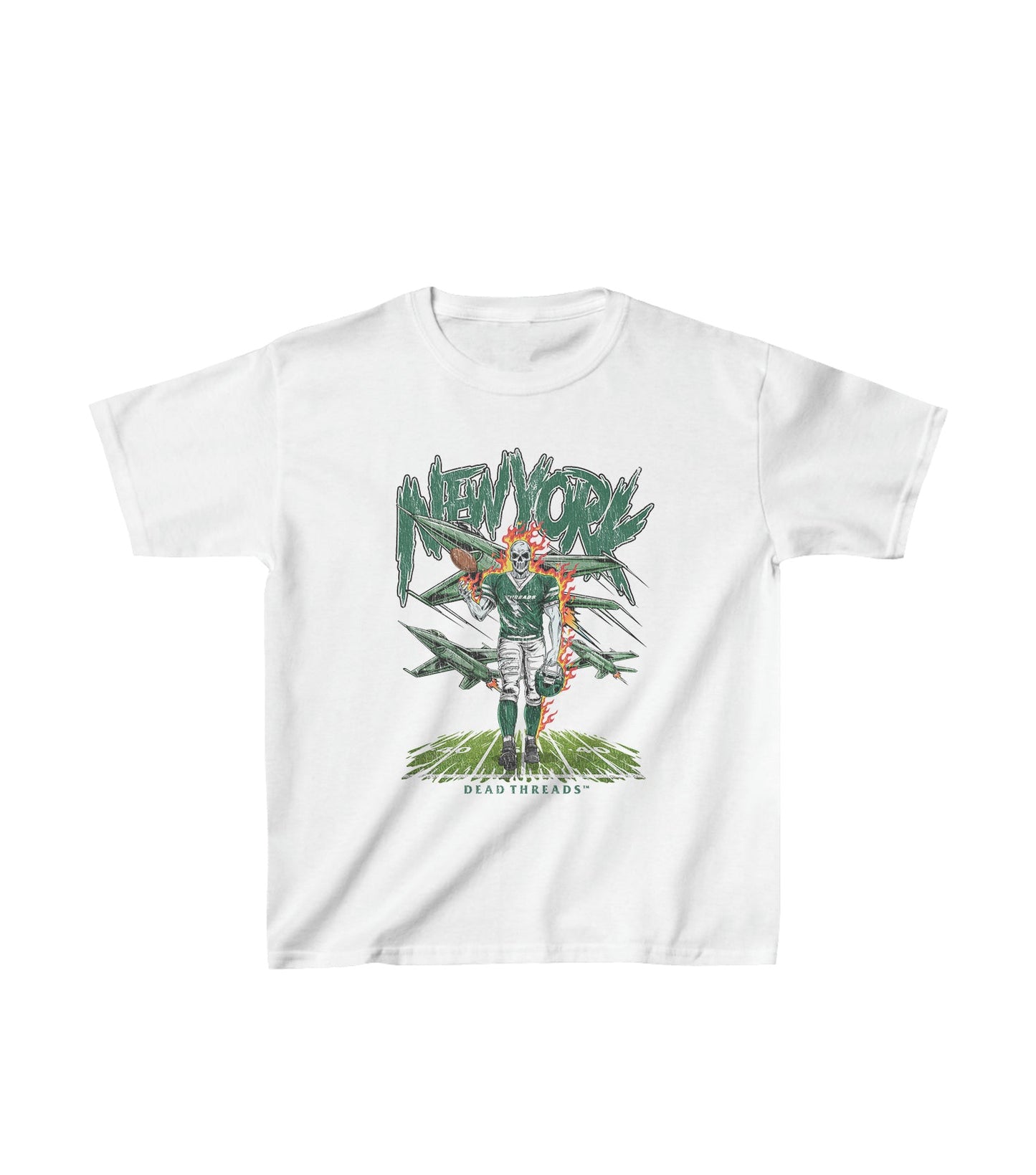 NEW YORK FOOTBALL GREEN - KIDS – Kids clothes – Dead Threads Apparel