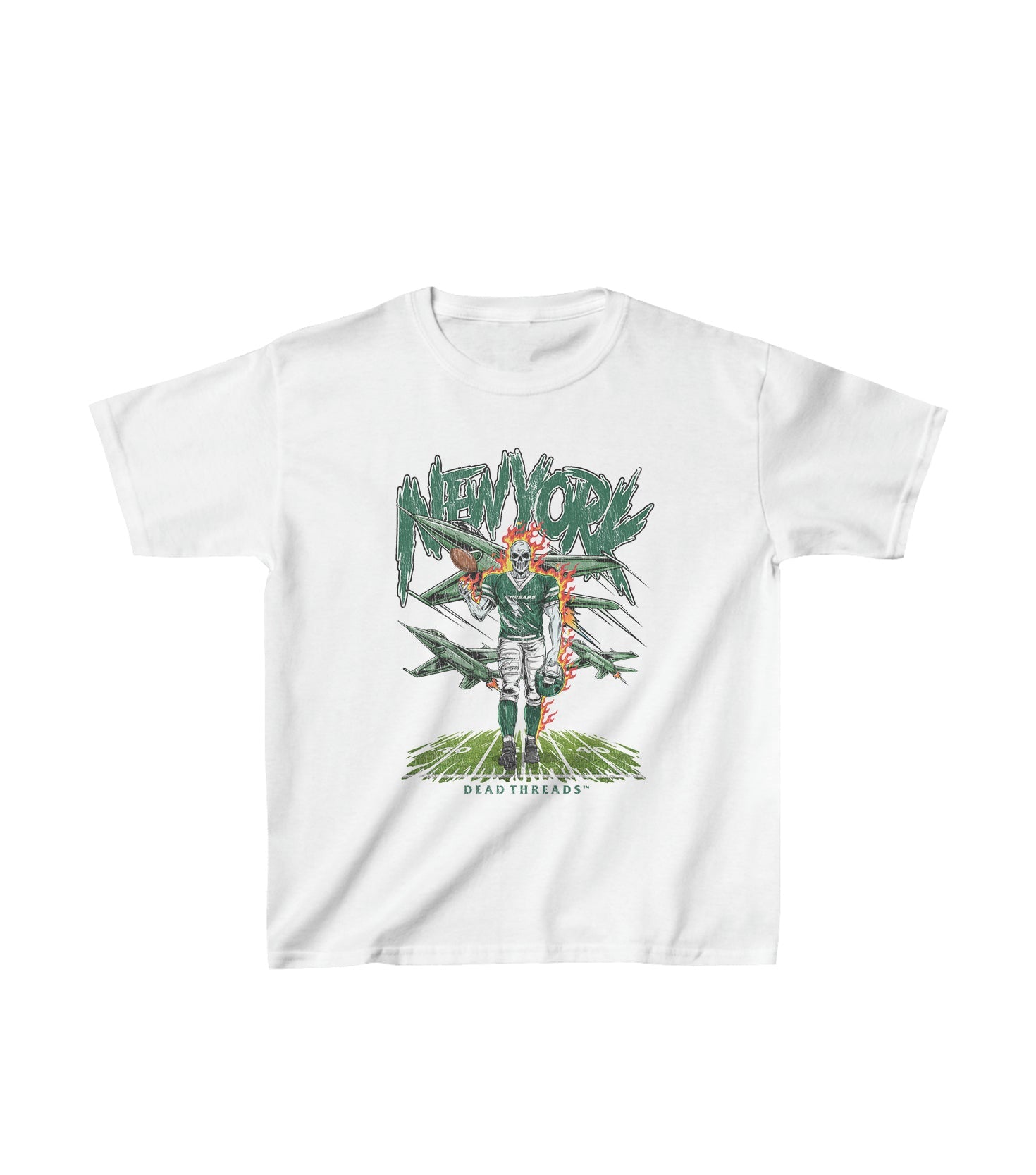 NEW YORK FOOTBALL GREEN - KIDS – Kids clothes – Dead Threads Apparel
