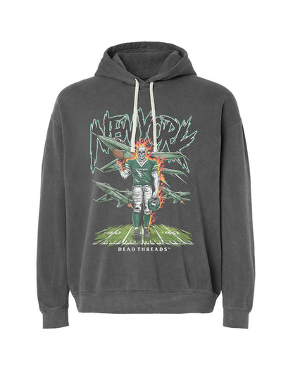NEW YORK FOOTBALL GREEN - LIGHTWEIGHT HOODIE – Lightweight – Dead Threads Apparel