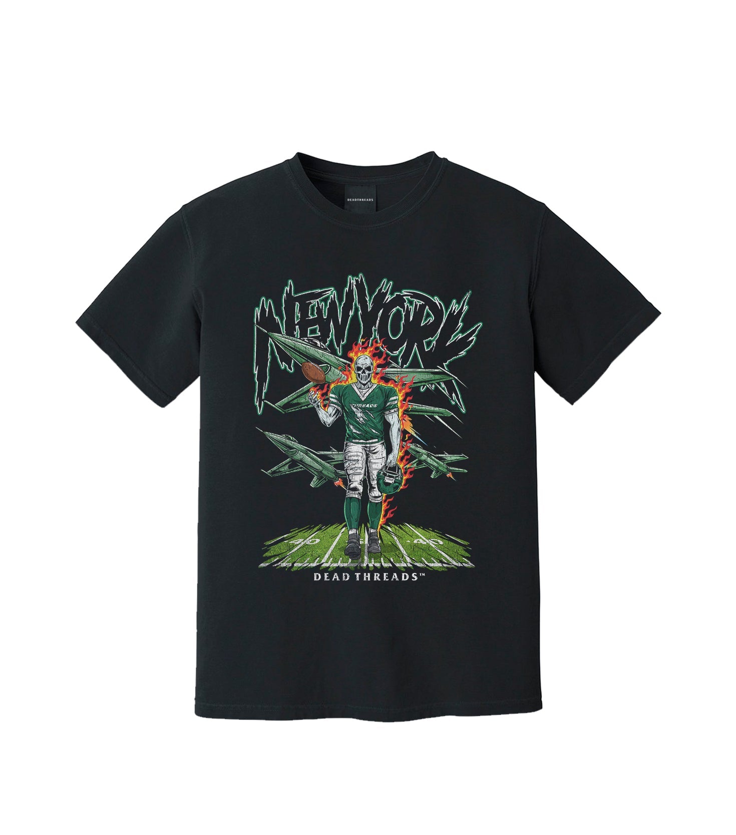 NEW YORK FOOTBALL GREEN – T-Shirt – Dead Threads Apparel
