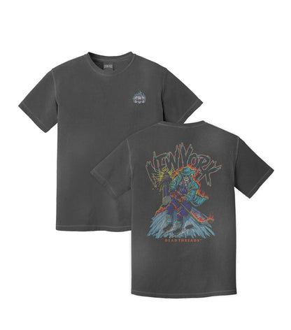 NEW YORK HOCKEY "THE ISLANDER" - “3 SKULL” PREMIUM T - SHIRT – T-Shirt – Dead Threads Apparel