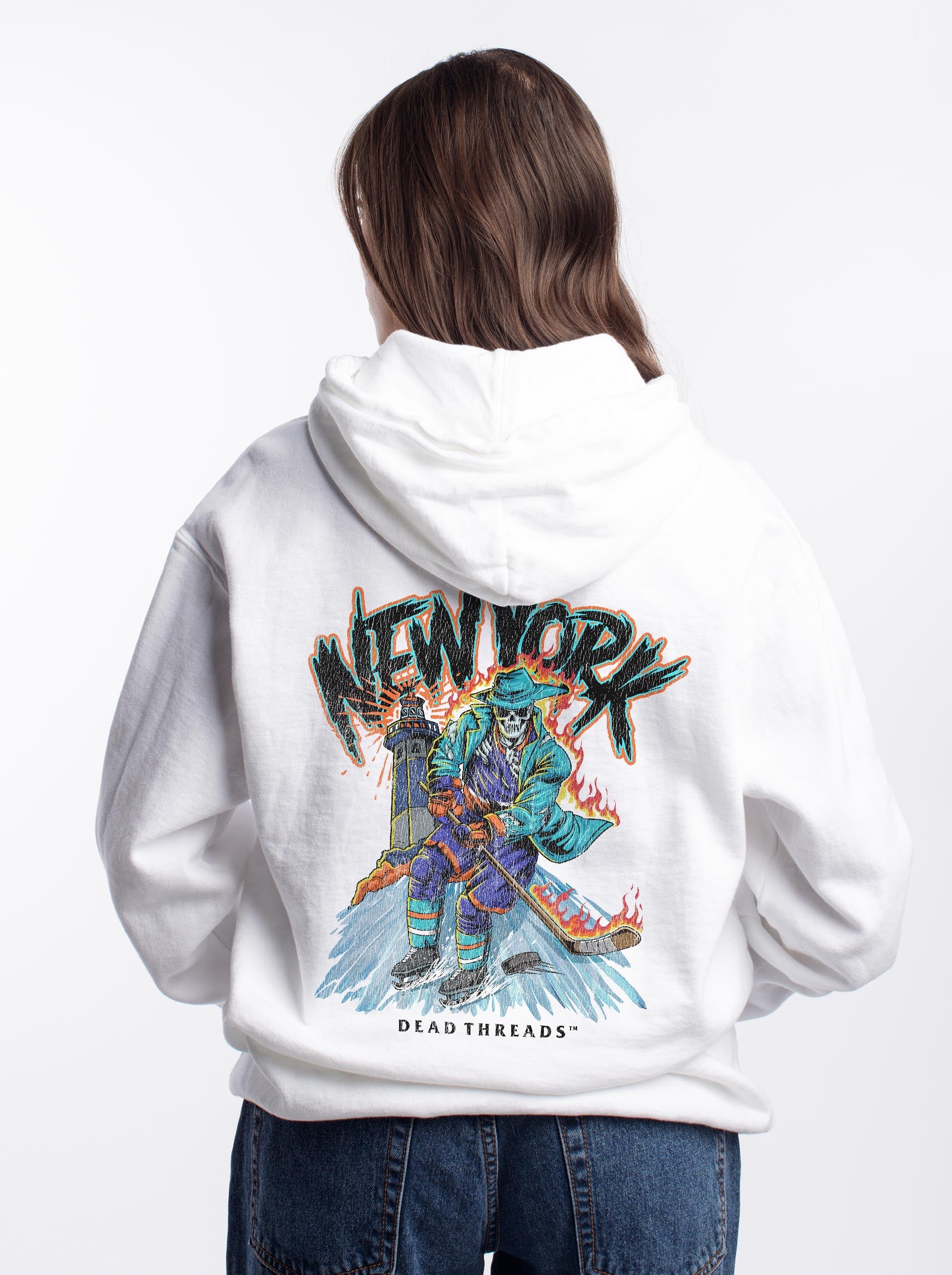 NEW YORK HOCKEY "THE ISLANDER" - “DT ESSENTIAL" HOODIE – Hoodie – Dead Threads Apparel