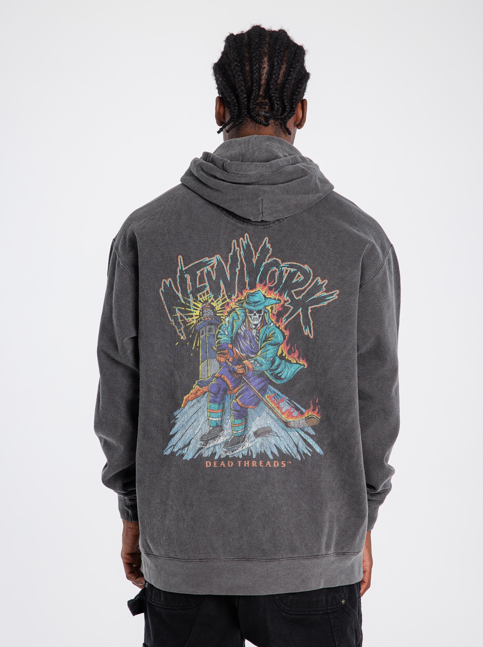NEW YORK HOCKEY "THE ISLANDER" - “DT ESSENTIAL" HOODIE – Hoodie – Dead Threads Apparel