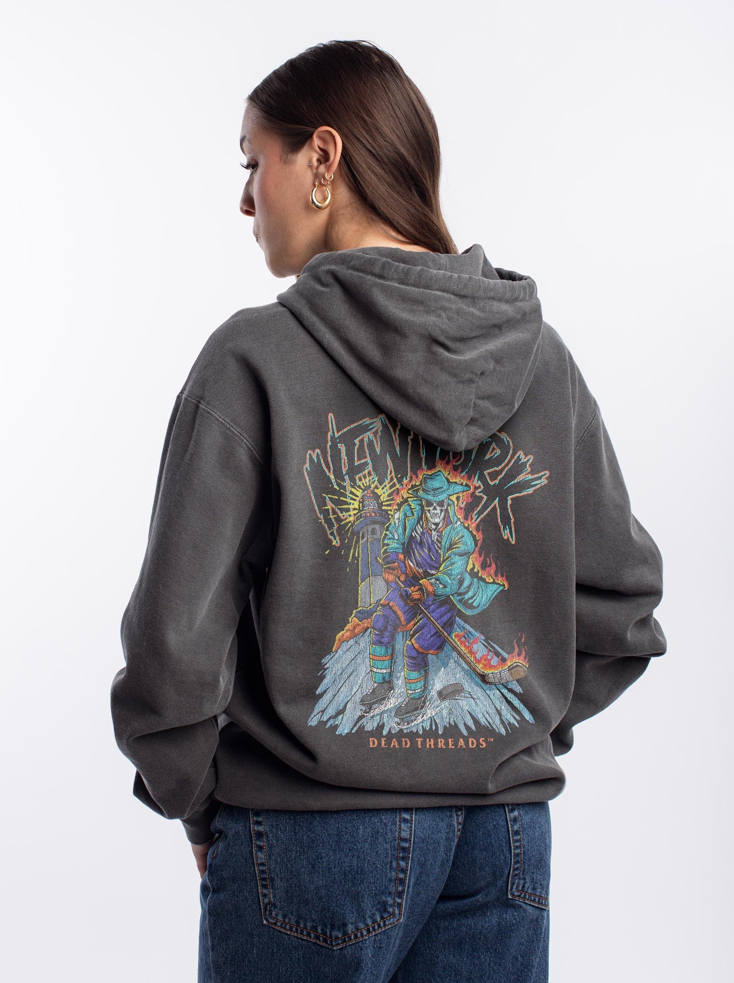 NEW YORK HOCKEY "THE ISLANDER" - “DT ESSENTIAL" HOODIE – Hoodie – Dead Threads Apparel