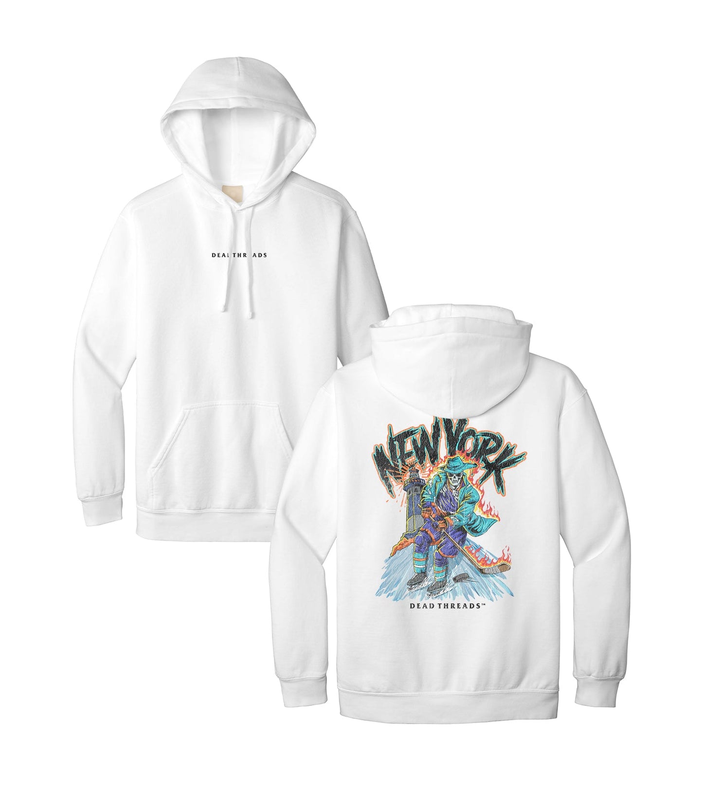 NEW YORK HOCKEY "THE ISLANDER" - “DT ESSENTIAL" HOODIE – Hoodie – Dead Threads Apparel