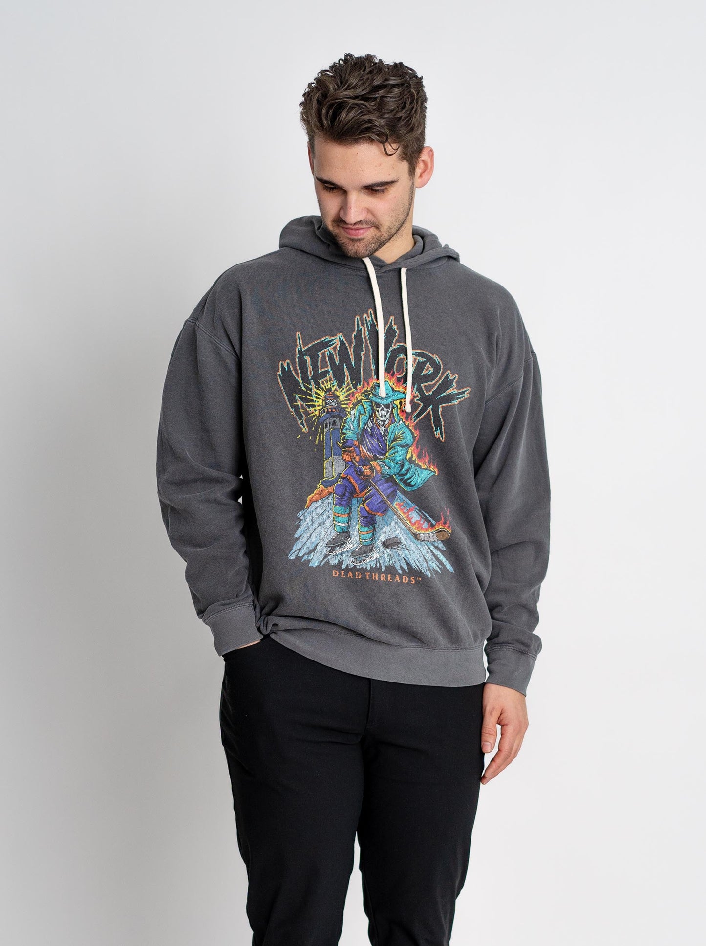 NEW YORK HOCKEY "THE ISLANDER" - LIGHTWEIGHT HOODIE – Lightweight – Dead Threads Apparel