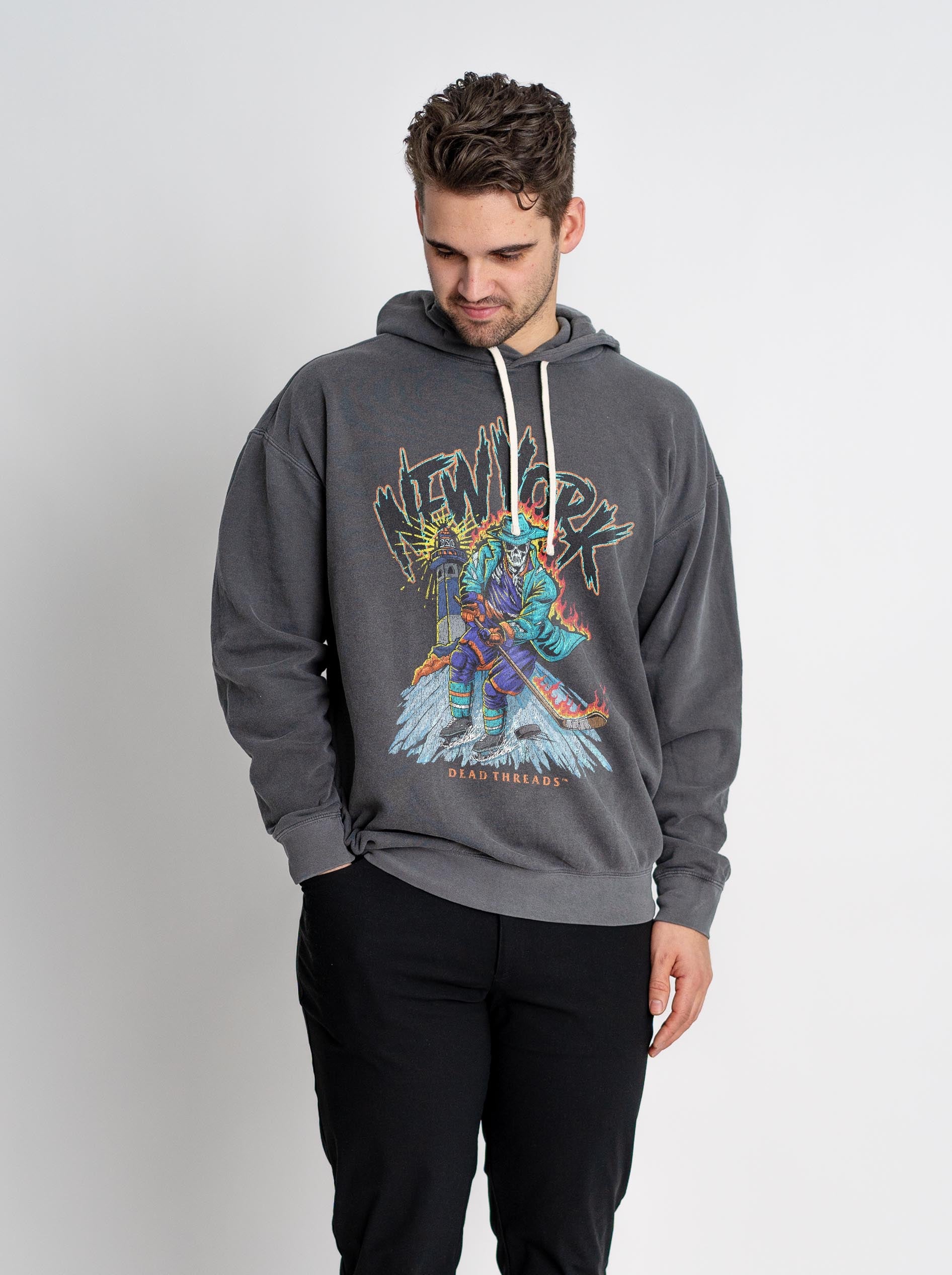 NEW YORK HOCKEY "THE ISLANDER" - LIGHTWEIGHT HOODIE – Lightweight – Dead Threads Apparel