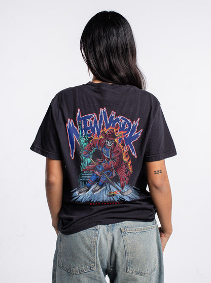 NEW YORK HOCKEY "THE RANGER" - “3 SKULL” PREMIUM T - SHIRT – T-Shirt – Dead Threads Apparel