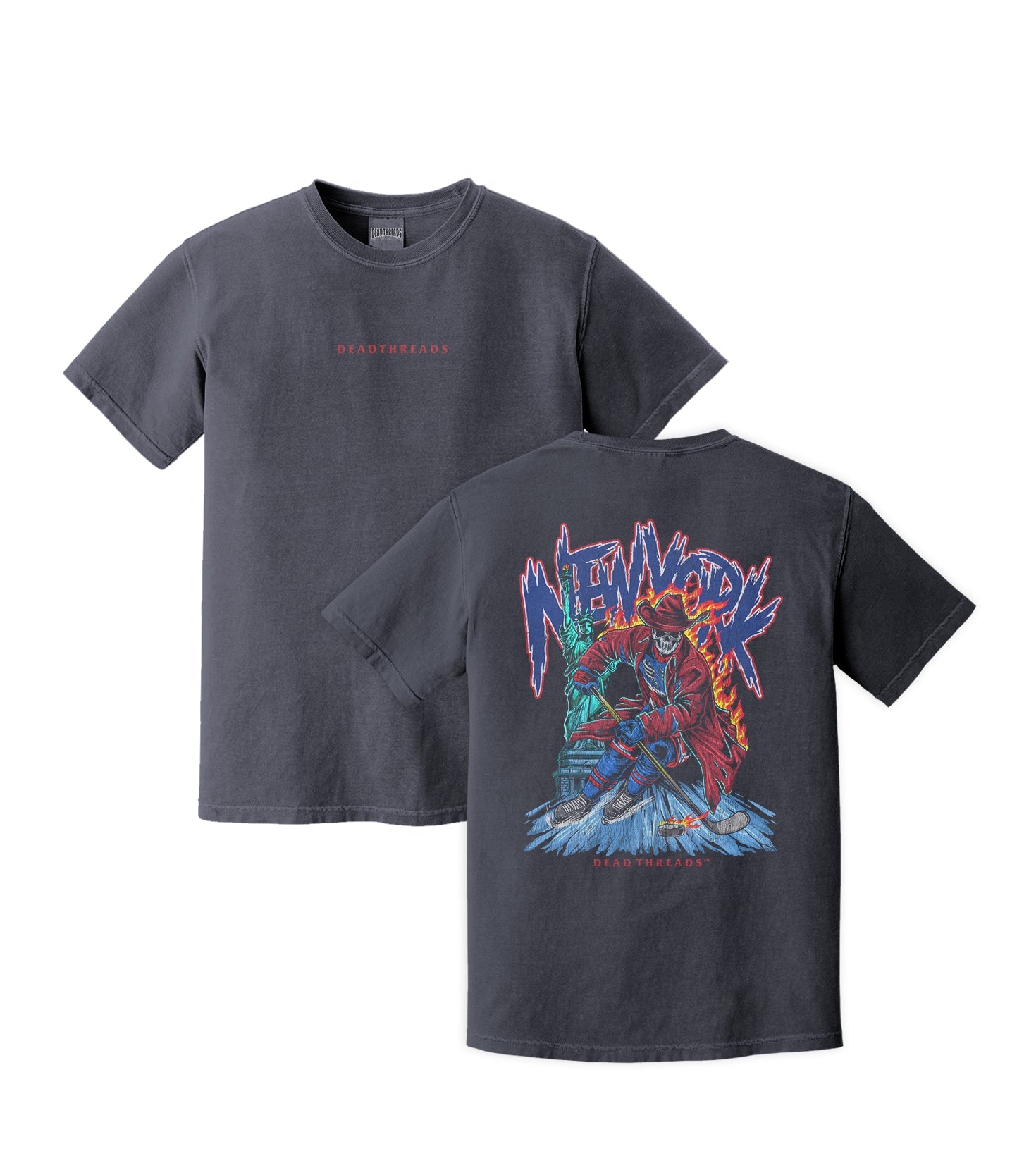 NEW YORK HOCKEY "THE RANGER" - “DT ESSENTIAL" PREMIUM T - SHIRT – T-Shirt – Dead Threads Apparel