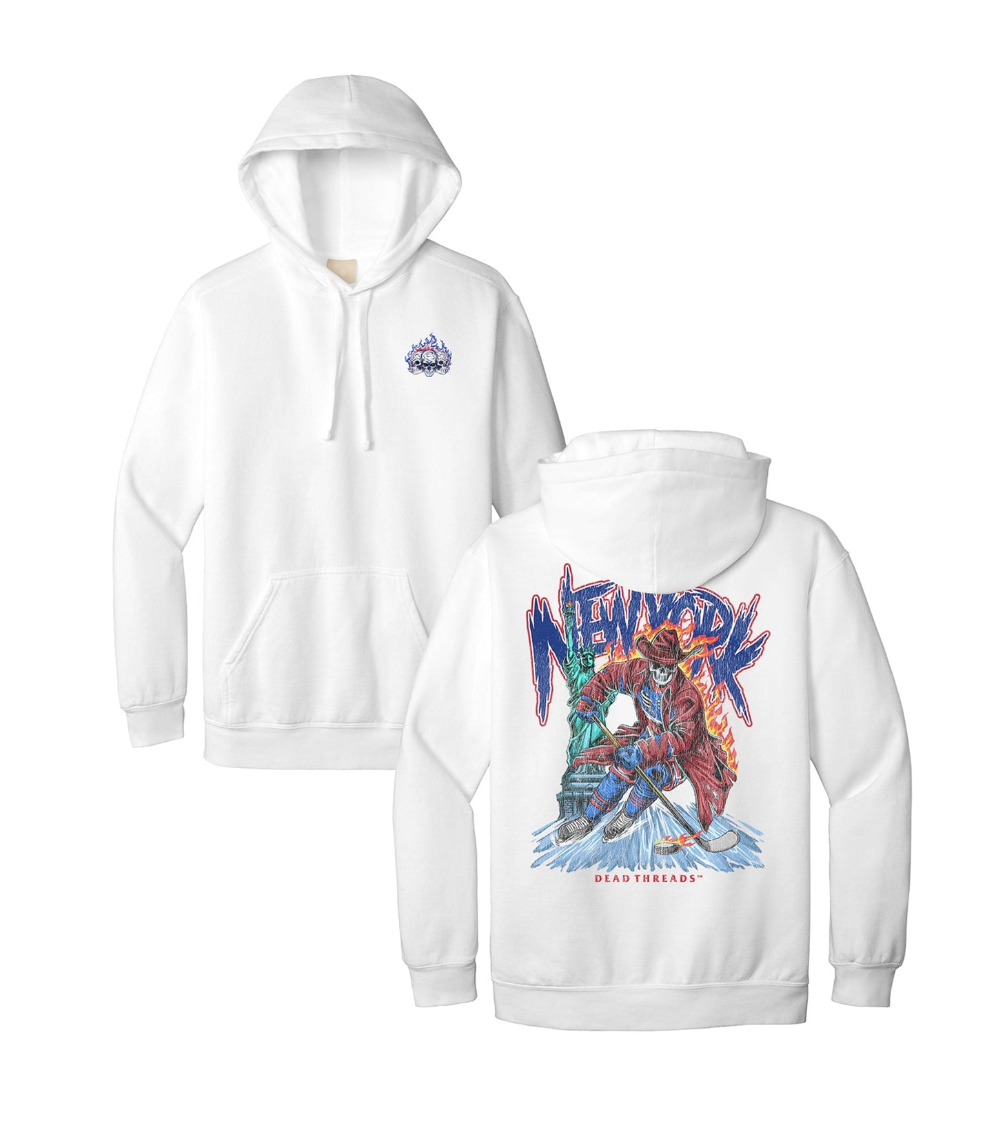 NEW YORK HOCKEY "THE RANGER" - HOODIE – Hoodie – Dead Threads Apparel