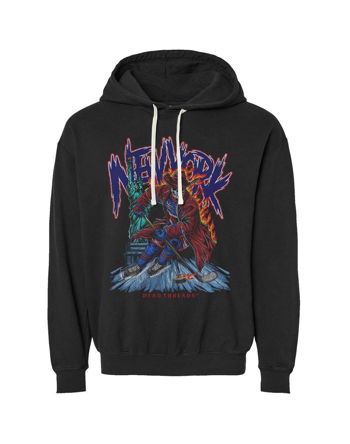 NEW YORK HOCKEY "THE RANGER" - LIGHTWEIGHT HOODIE – Lightweight – Dead Threads Apparel