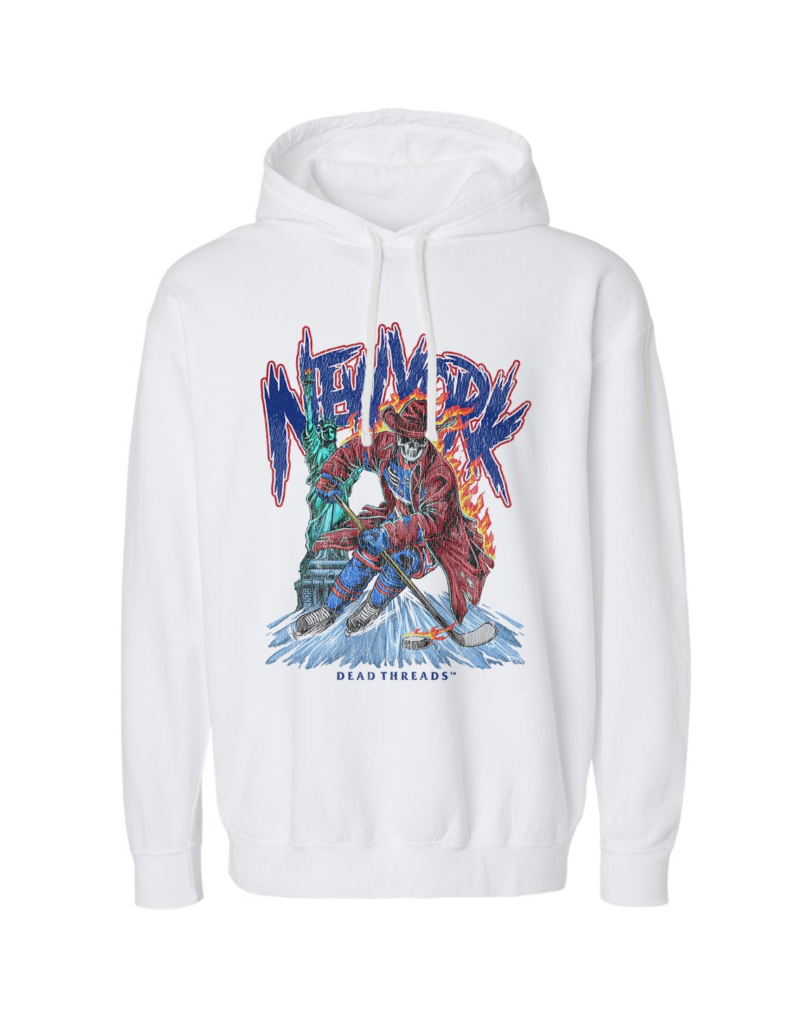 NEW YORK HOCKEY "THE RANGER" - LIGHTWEIGHT HOODIE – Lightweight – Dead Threads Apparel
