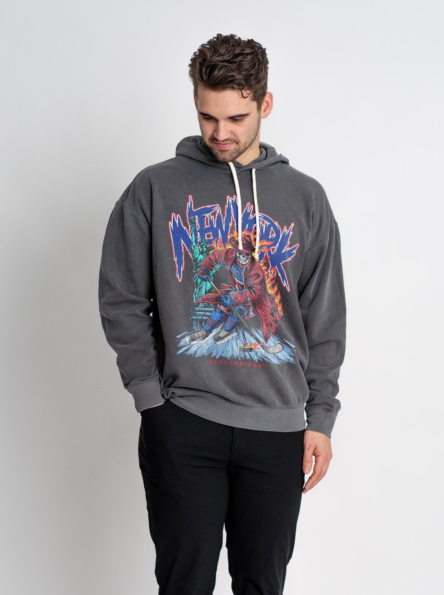 NEW YORK HOCKEY "THE RANGER" - LIGHTWEIGHT HOODIE – Lightweight – Dead Threads Apparel