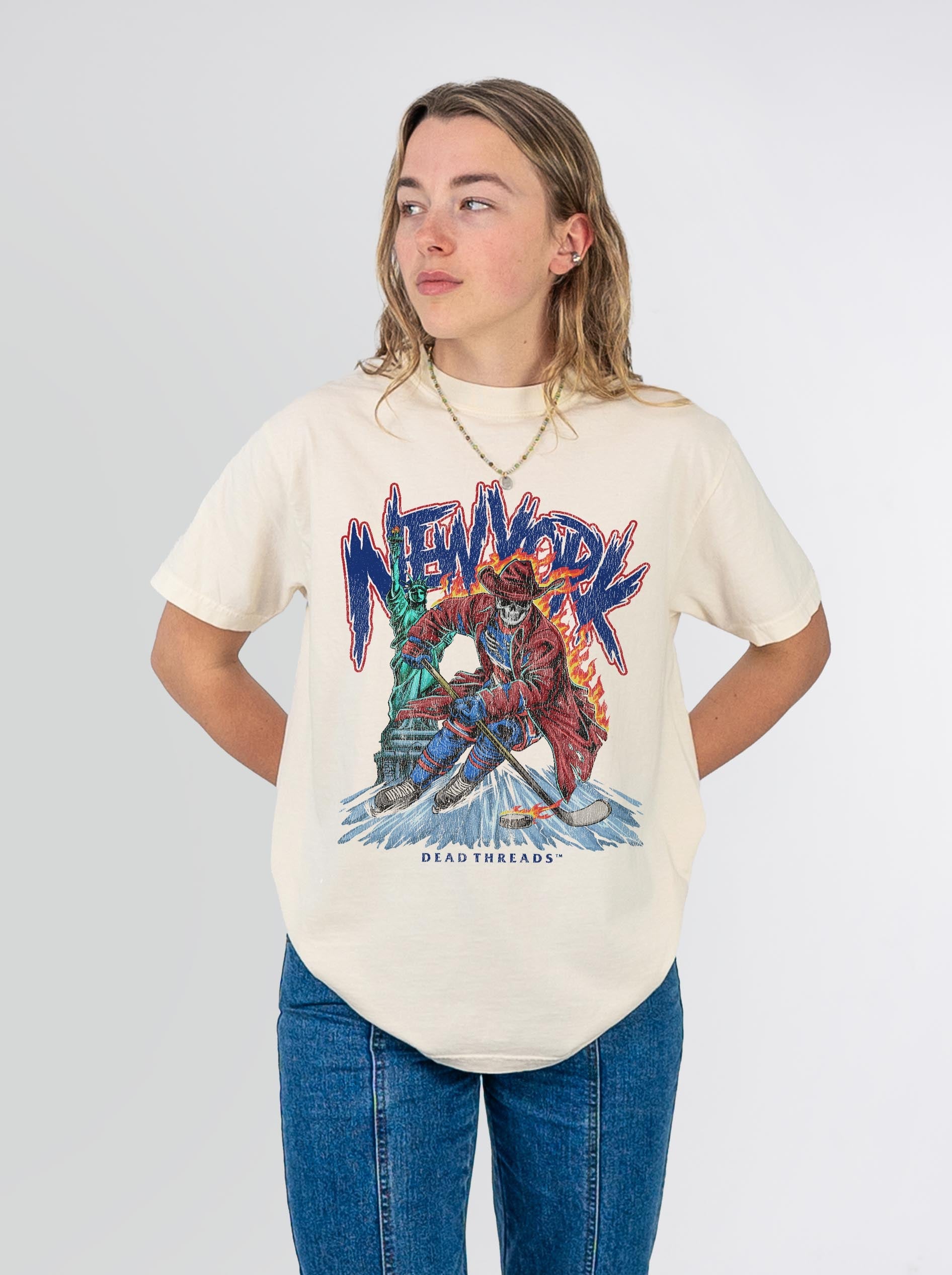 NEW YORK HOCKEY "THE RANGER" – T-Shirt – Dead Threads Apparel