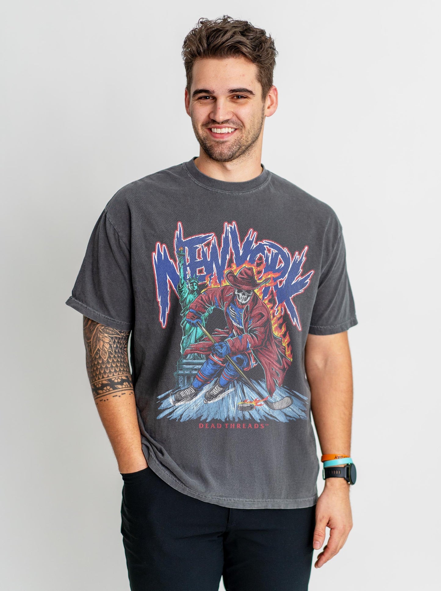 NEW YORK HOCKEY "THE RANGER" – T-Shirt – Dead Threads Apparel