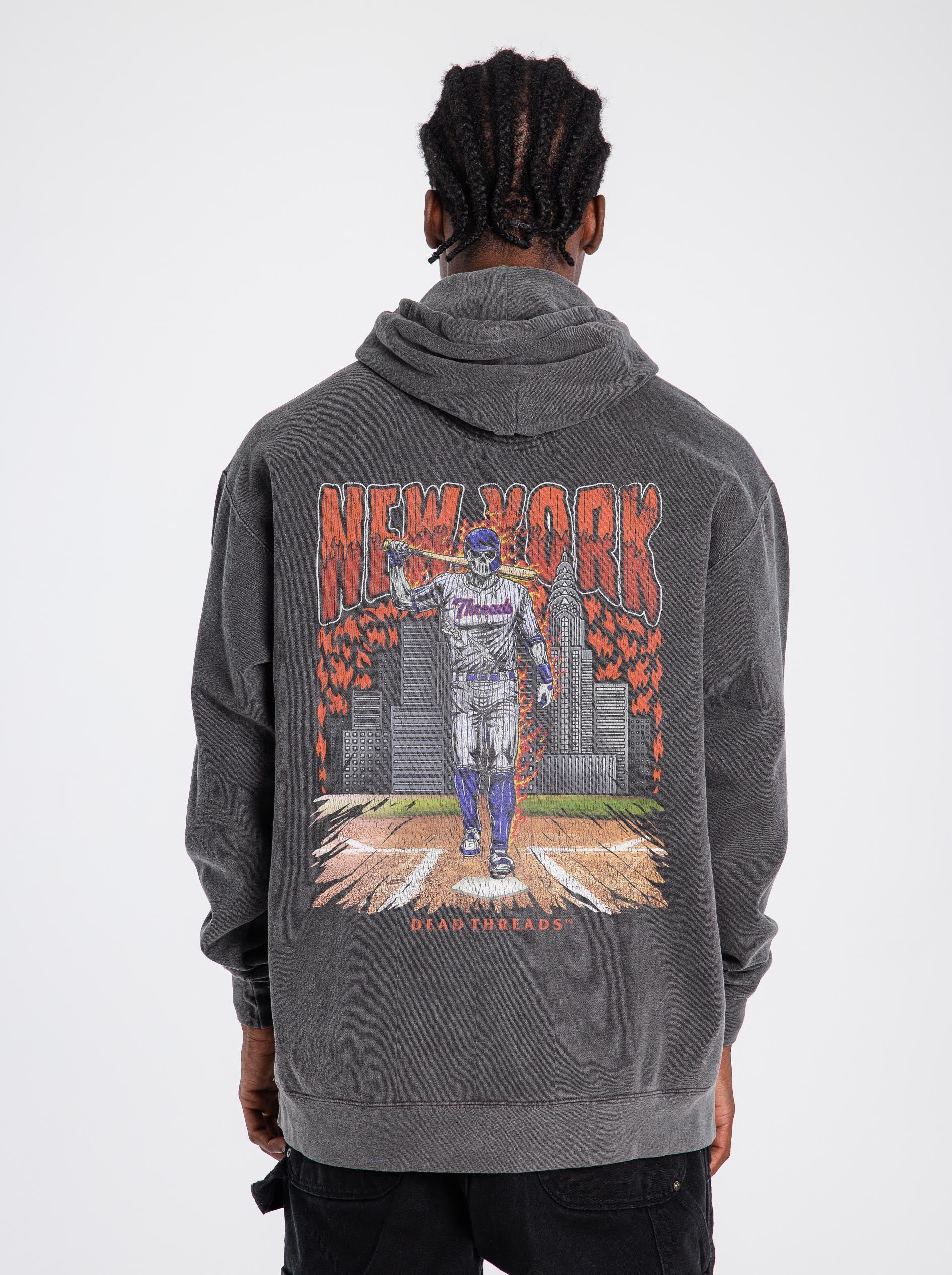 NEW YORK “QUEENS” BASEBALL - “DT ESSENTIAL" HOODIE – Hoodie – Dead Threads Apparel