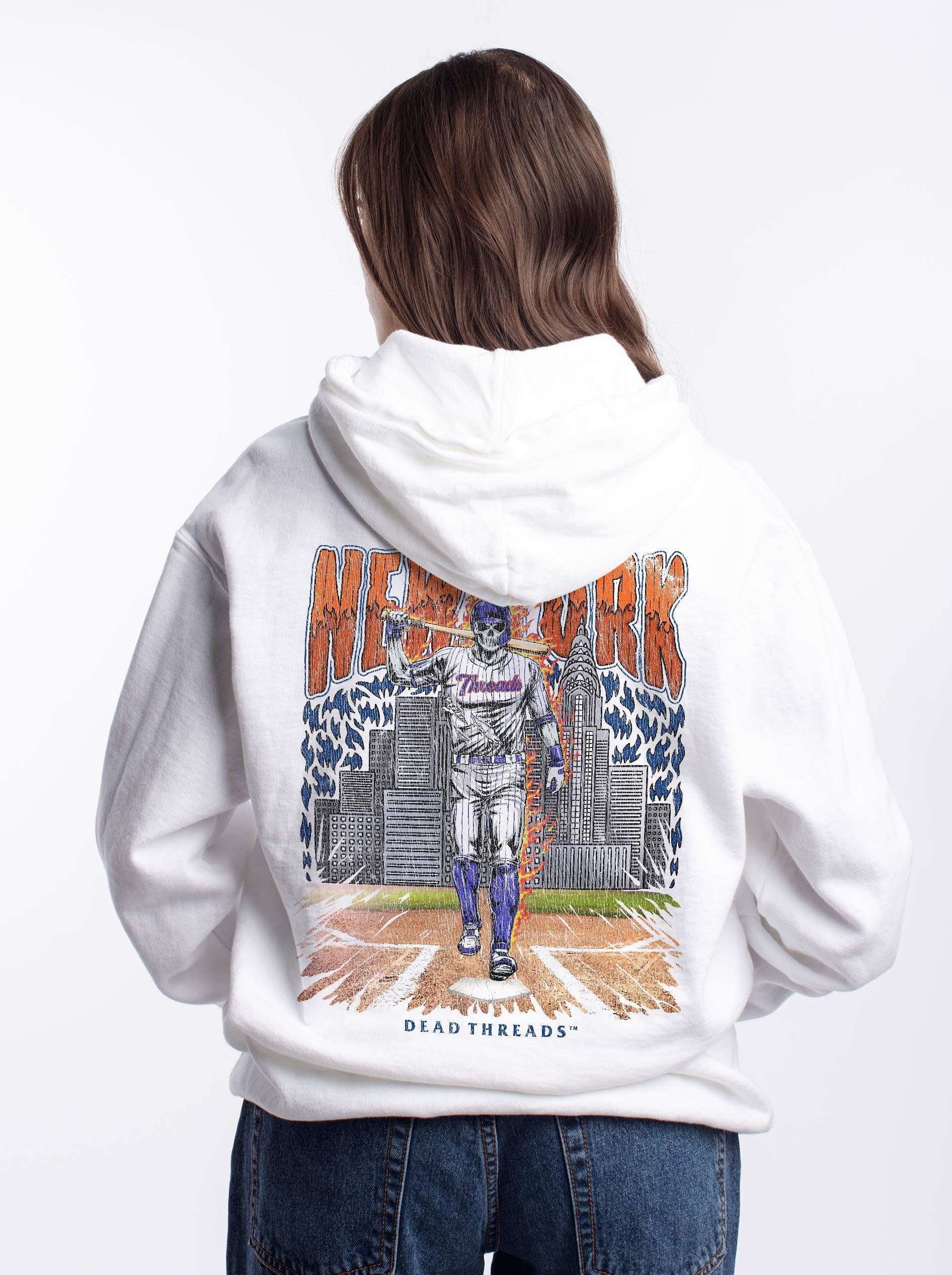 NEW YORK “QUEENS” BASEBALL - “DT ESSENTIAL" HOODIE – Hoodie – Dead Threads Apparel