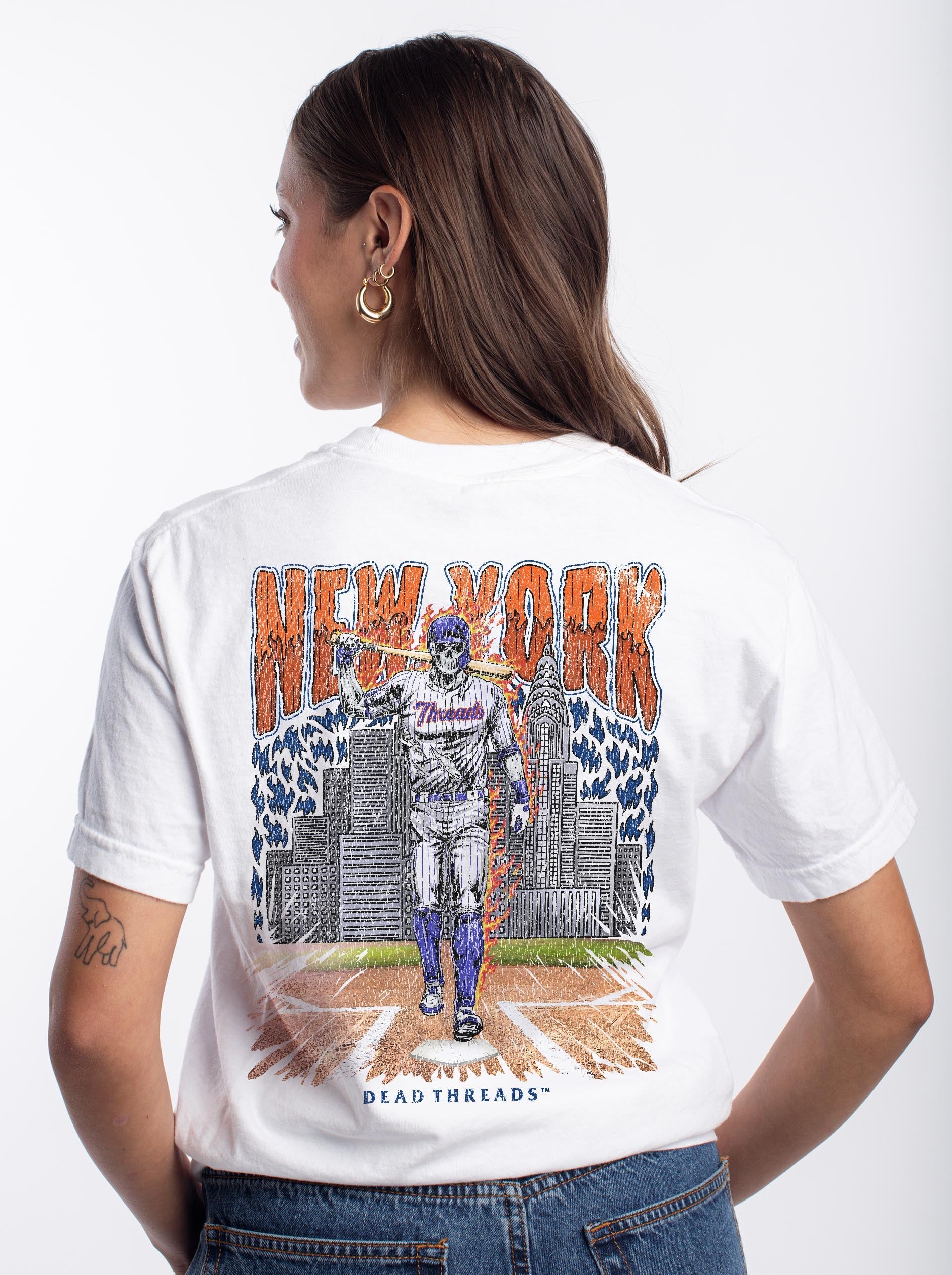 NEW YORK “QUEENS” BASEBALL - “DT ESSENTIAL" PREMIUM T - SHIRT – T-Shirt – Dead Threads Apparel