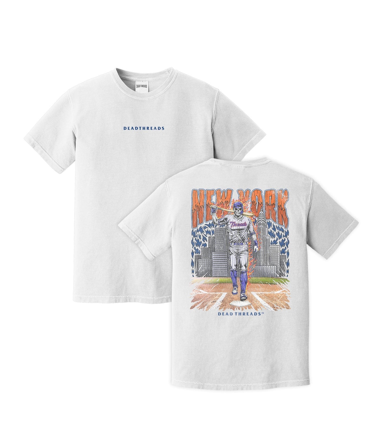 NEW YORK “QUEENS” BASEBALL - “DT ESSENTIAL" PREMIUM T - SHIRT – T-Shirt – Dead Threads Apparel