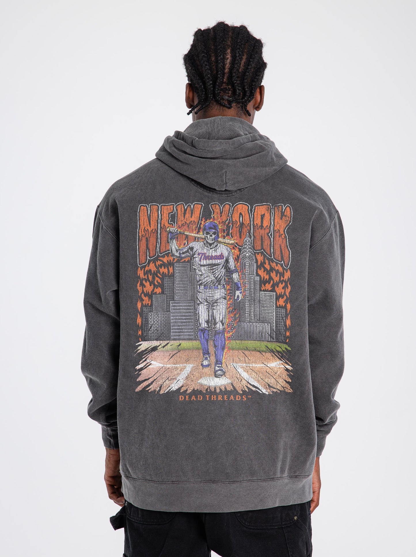 NEW YORK “QUEENS” BASEBALL - HOODIE – Hoodie – Dead Threads Apparel