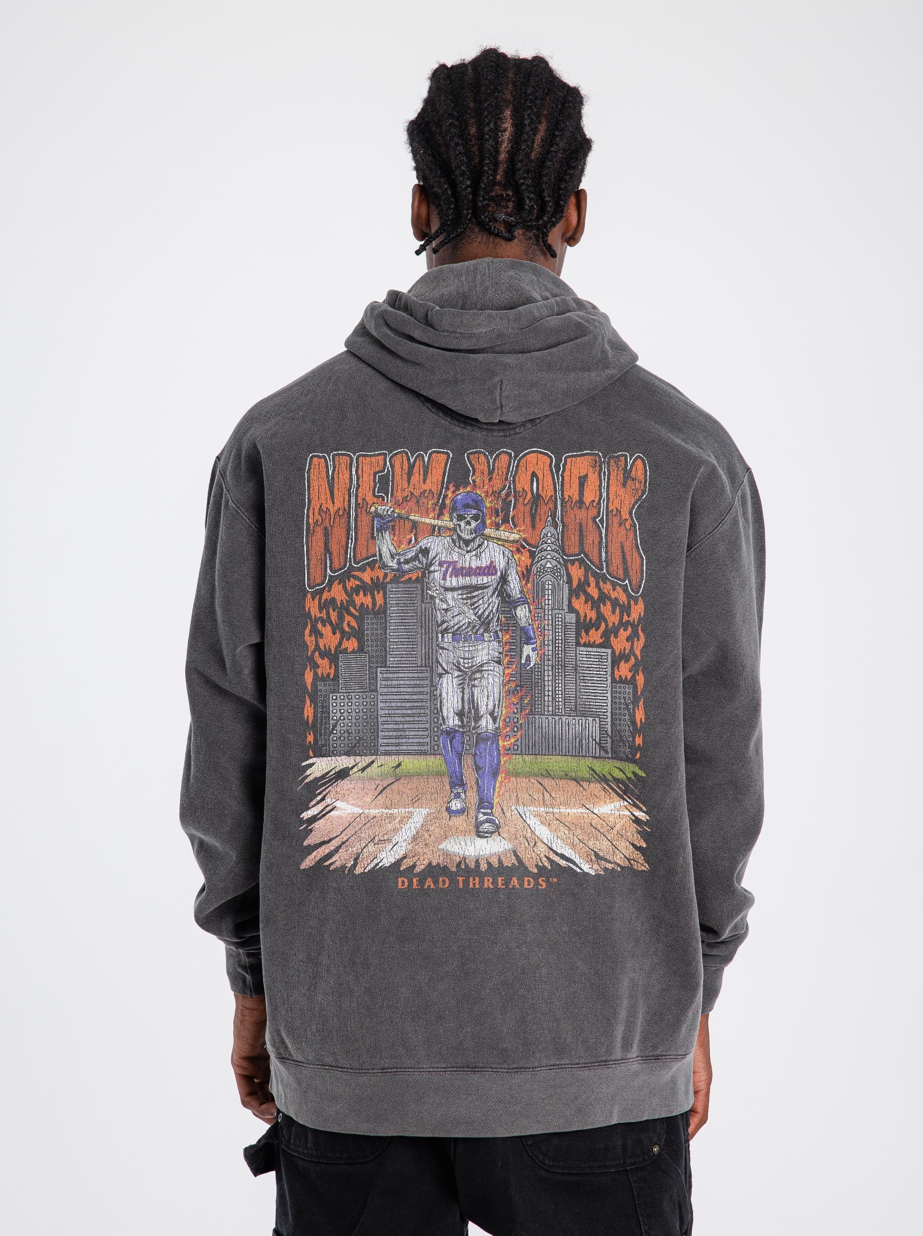 NEW YORK “QUEENS” BASEBALL - HOODIE – Hoodie – Dead Threads Apparel