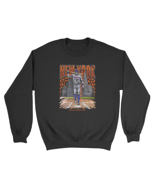 NEW YORK “QUEENS” BASEBALL KIDS CREWNECK SWEATSHIRT – Kids clothes – Dead Threads Apparel