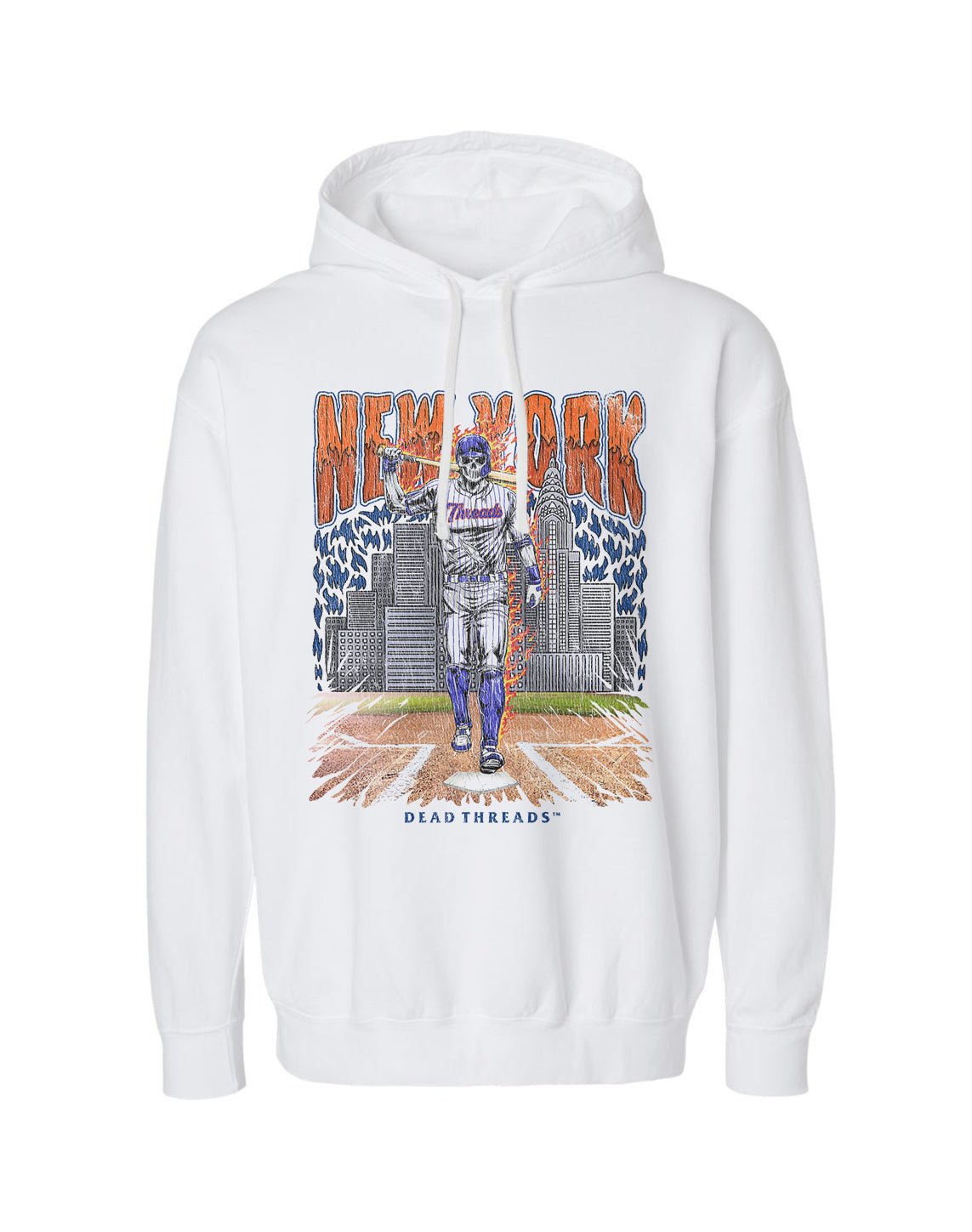 NEW YORK “QUEENS” BASEBALL - LIGHTWEIGHT HOODIE – Lightweight – Dead Threads Apparel