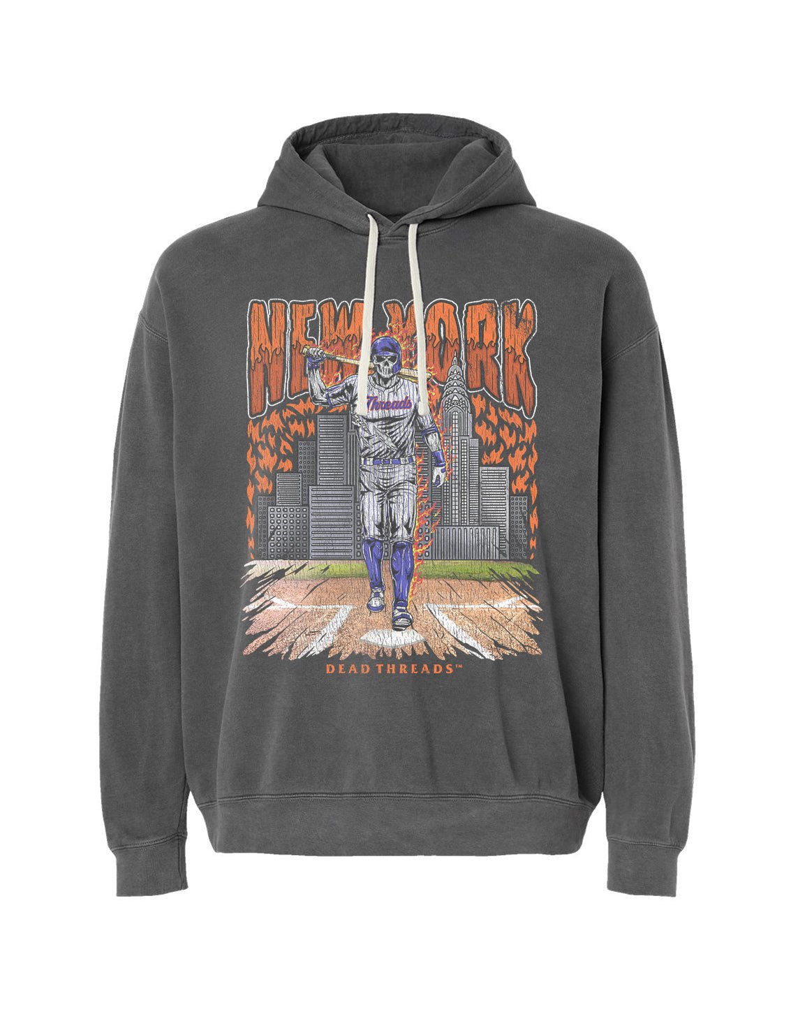 NEW YORK “QUEENS” BASEBALL - LIGHTWEIGHT HOODIE – Lightweight – Dead Threads Apparel