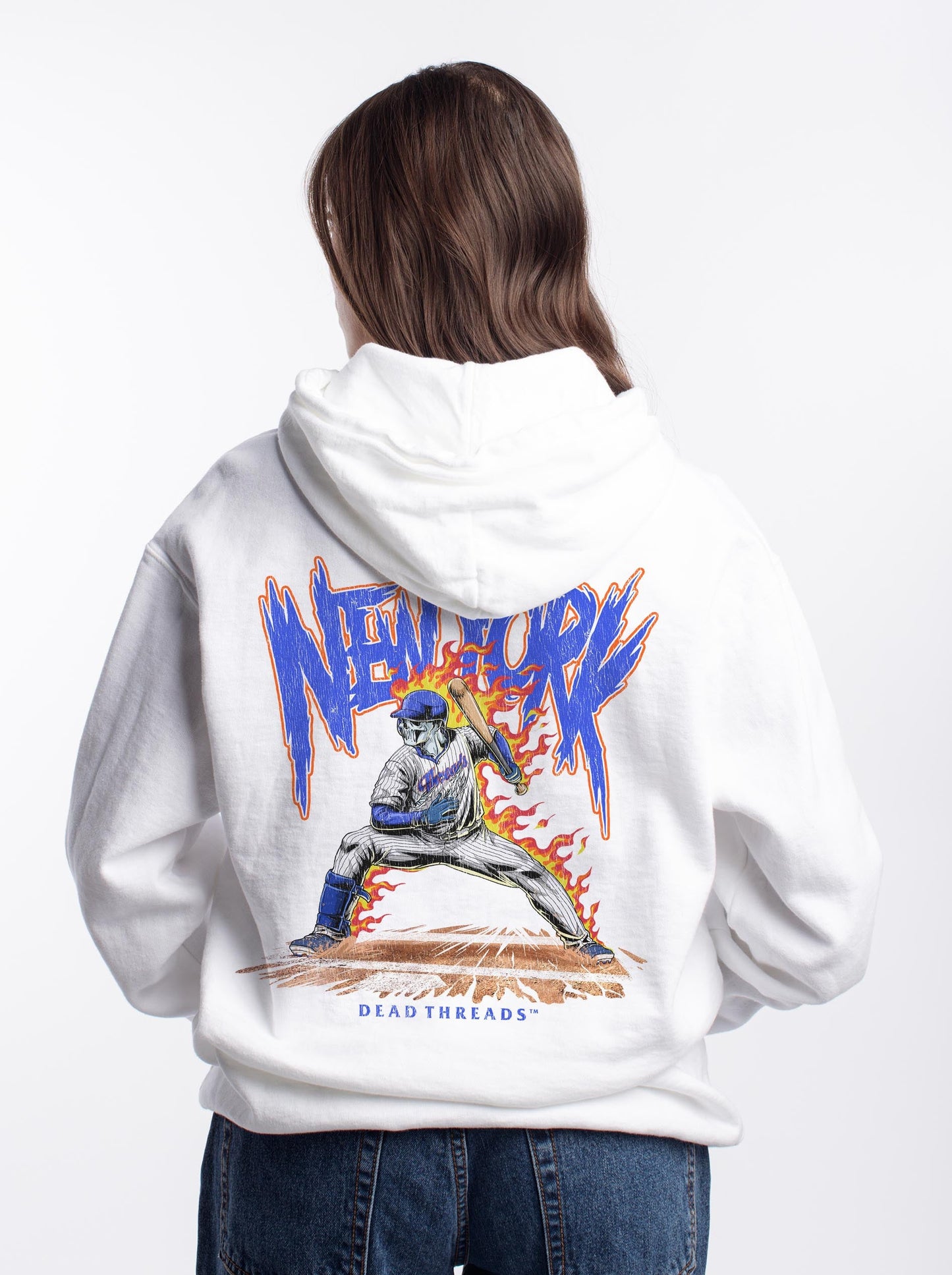 NEW YORK “QUEENS” BASEBALL v2 - “DT ESSENTIAL" HOODIE – Hoodie – Dead Threads Apparel