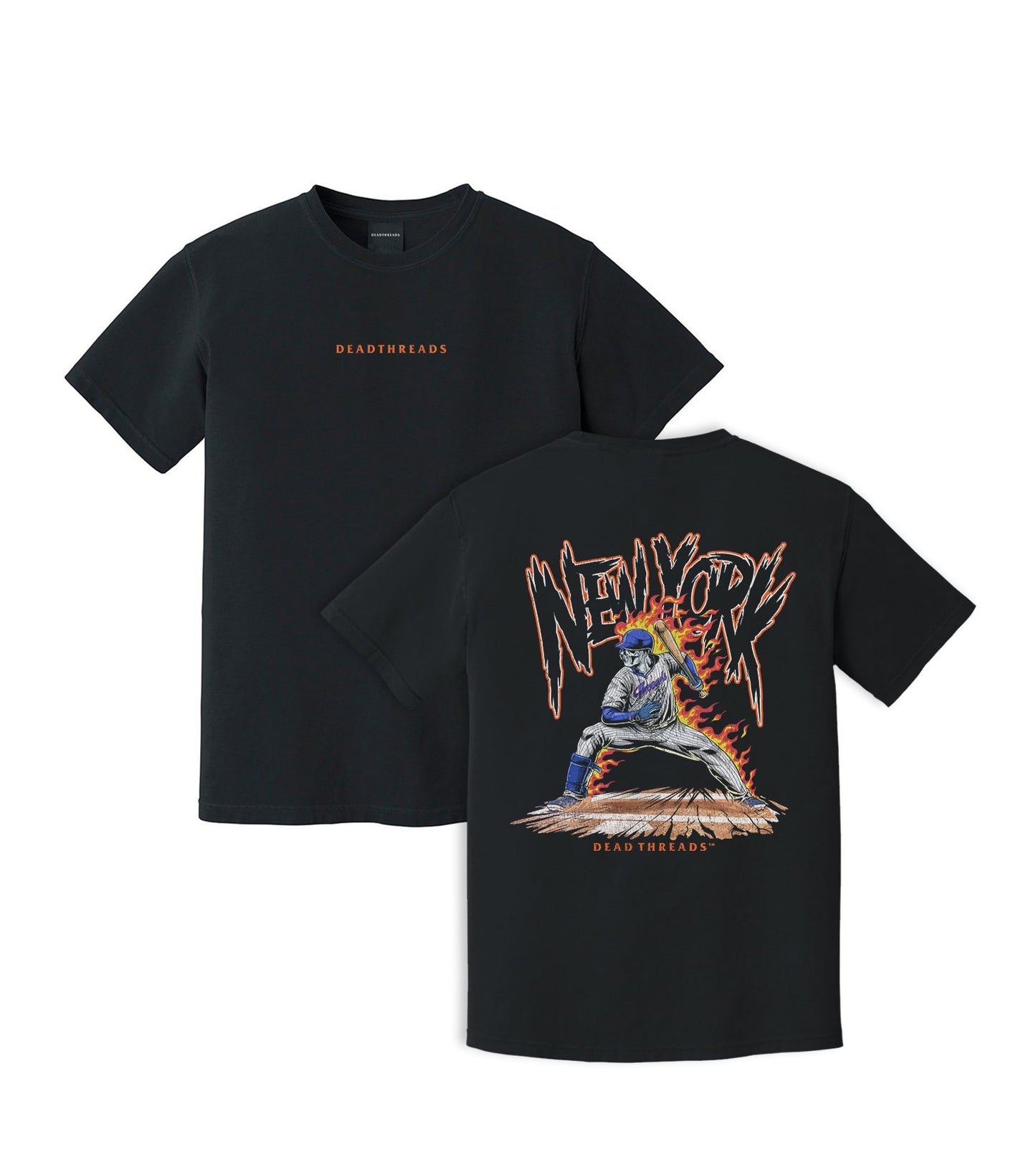 NEW YORK “QUEENS” BASEBALL v2 - “DT ESSENTIAL" PREMIUM T - SHIRT – T-Shirt – Dead Threads Apparel