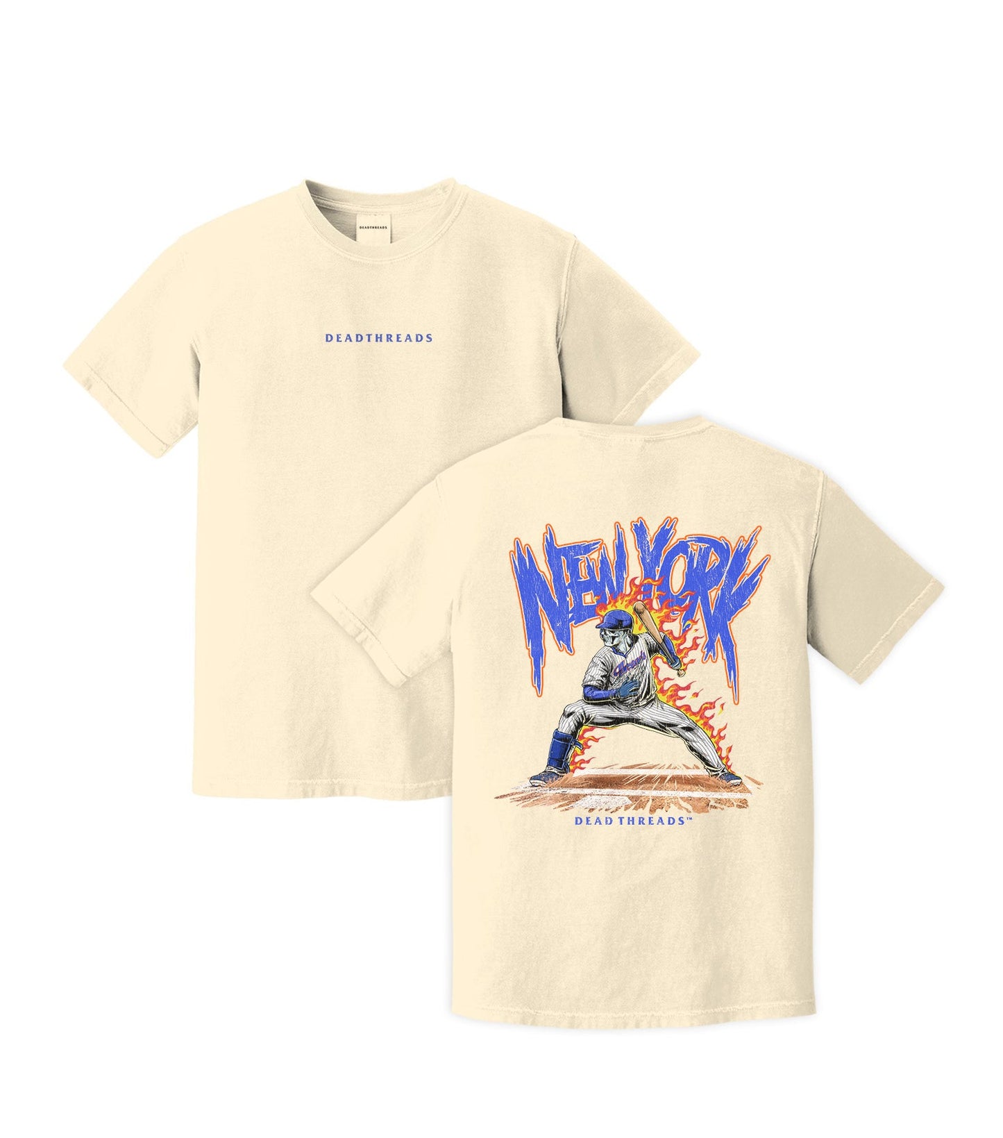 NEW YORK “QUEENS” BASEBALL v2 - “DT ESSENTIAL" PREMIUM T - SHIRT – T-Shirt – Dead Threads Apparel