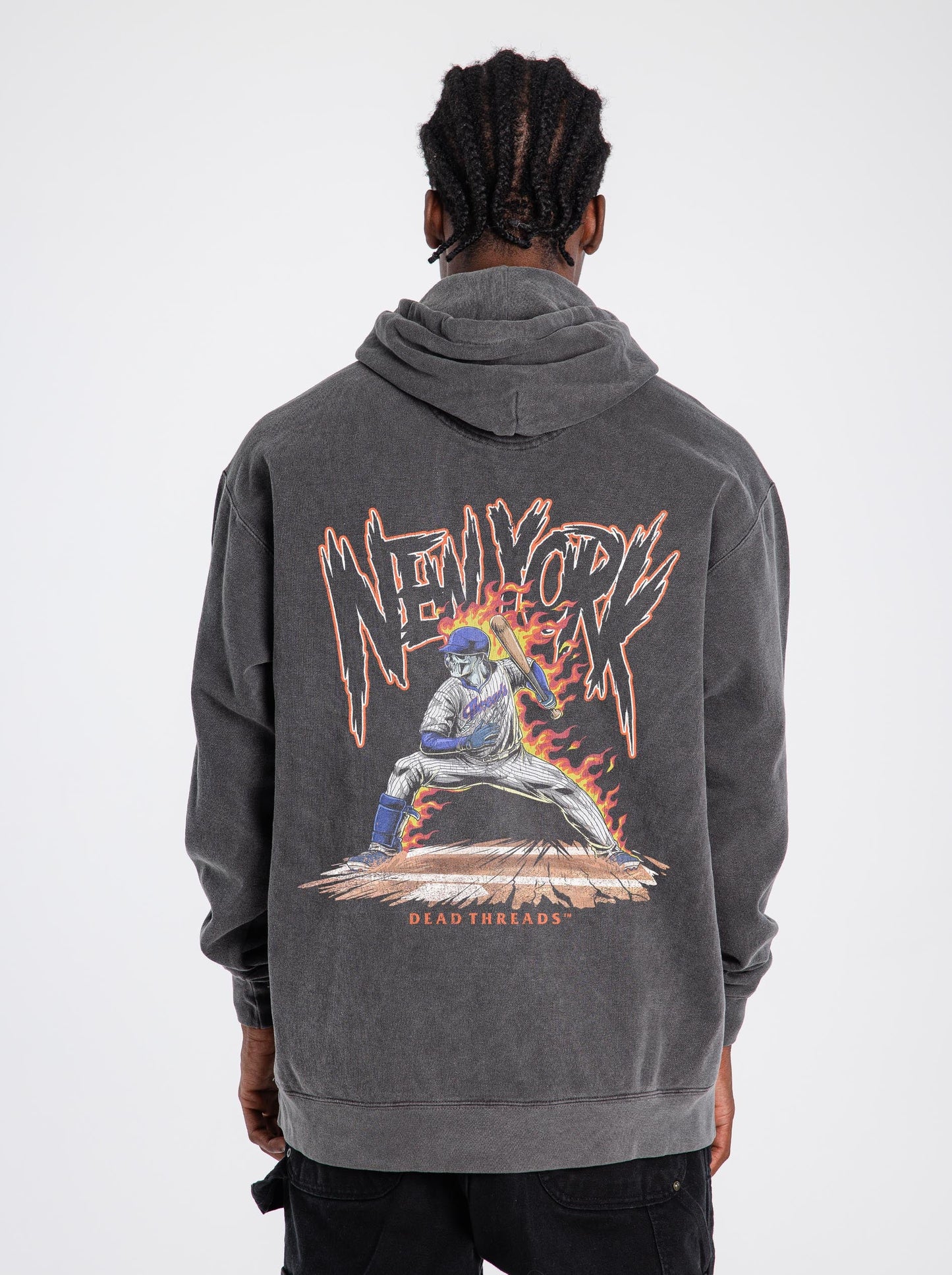 NEW YORK “QUEENS” BASEBALL v2 - HOODIE – Hoodie – Dead Threads Apparel