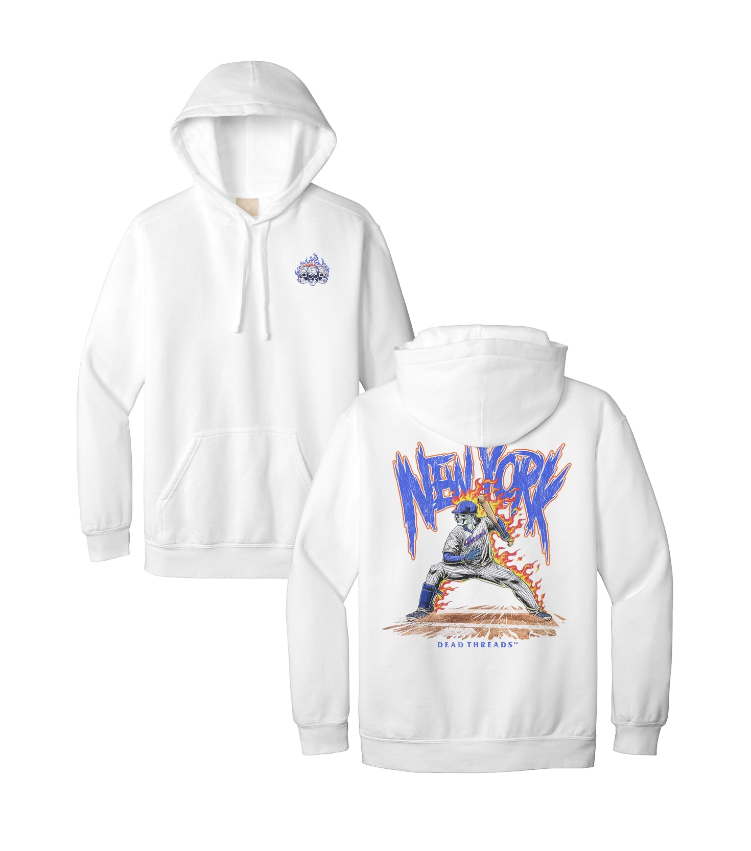 NEW YORK “QUEENS” BASEBALL v2 - HOODIE – Hoodie – Dead Threads Apparel