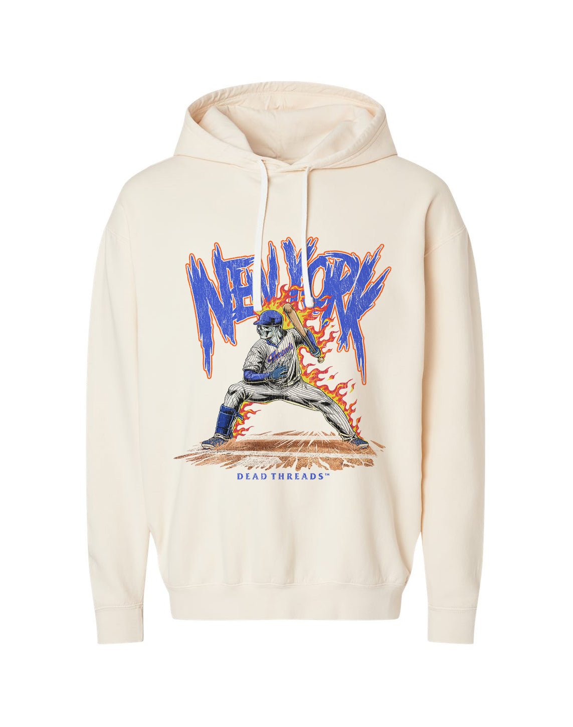 NEW YORK “QUEENS” BASEBALL v2 - LIGHTWEIGHT HOODIE – Lightweight – Dead Threads Apparel