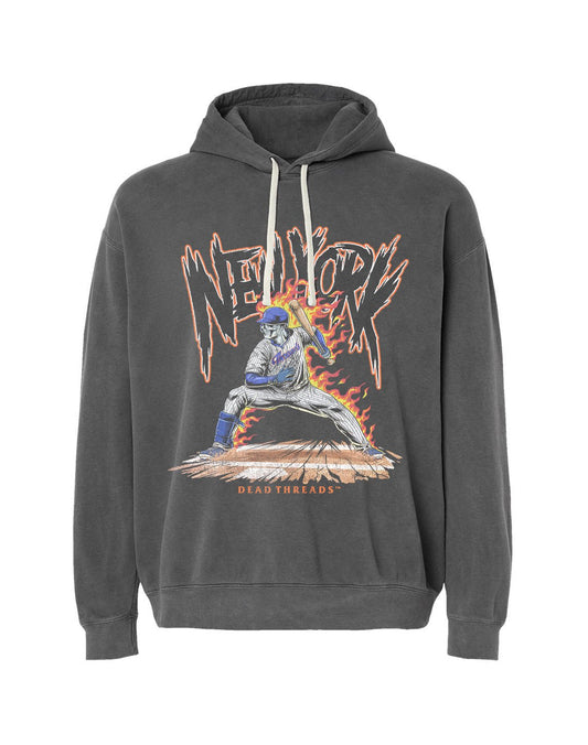 NEW YORK “QUEENS” BASEBALL v2 - LIGHTWEIGHT HOODIE – Lightweight – Dead Threads Apparel