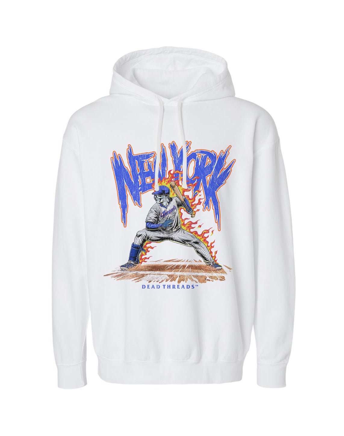 NEW YORK “QUEENS” BASEBALL v2 - LIGHTWEIGHT HOODIE – Lightweight – Dead Threads Apparel