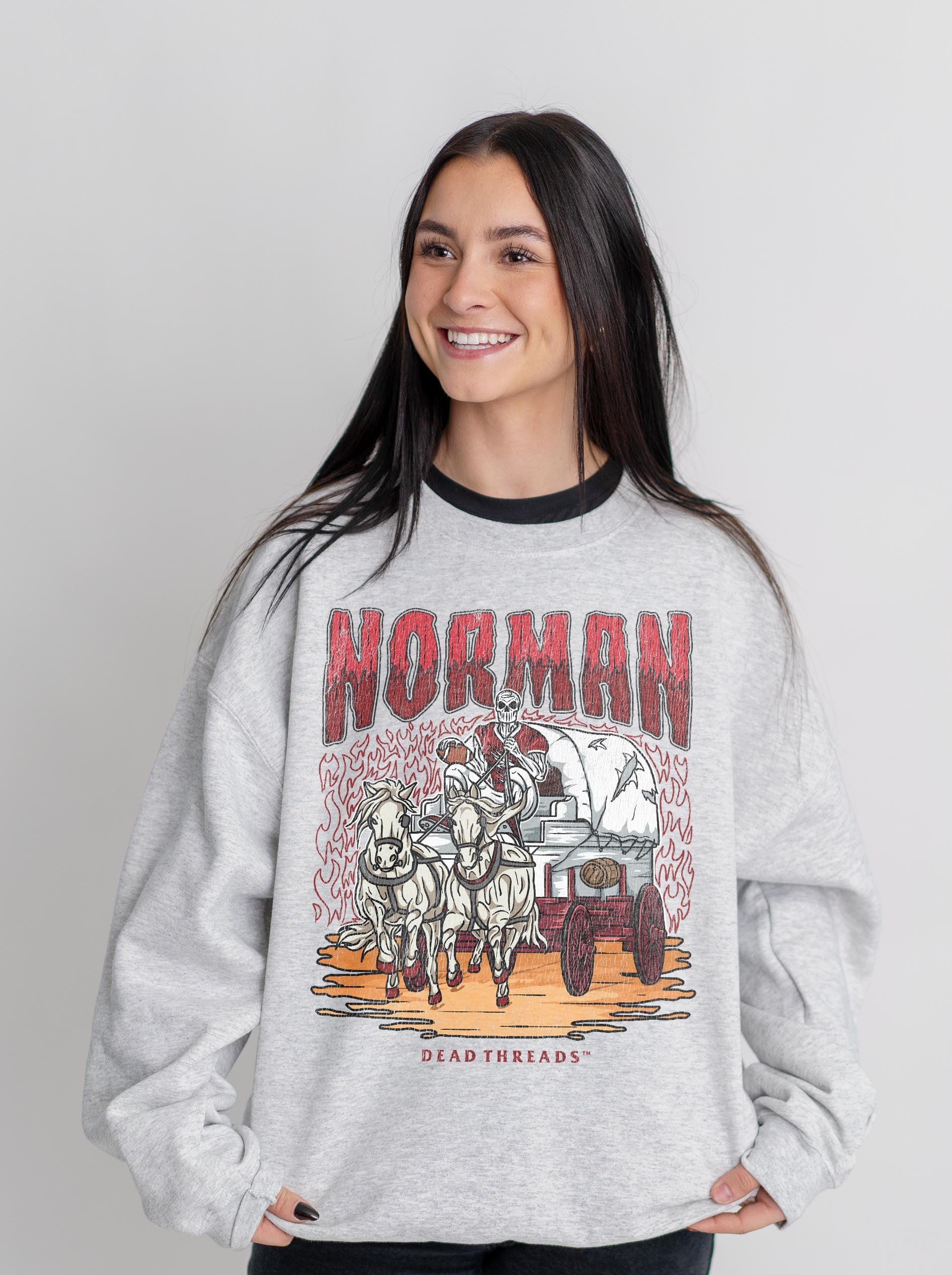 NORMAN FOOTBALL CREWNECK SWEATSHIRT – Sweatshirt – Dead Threads Apparel