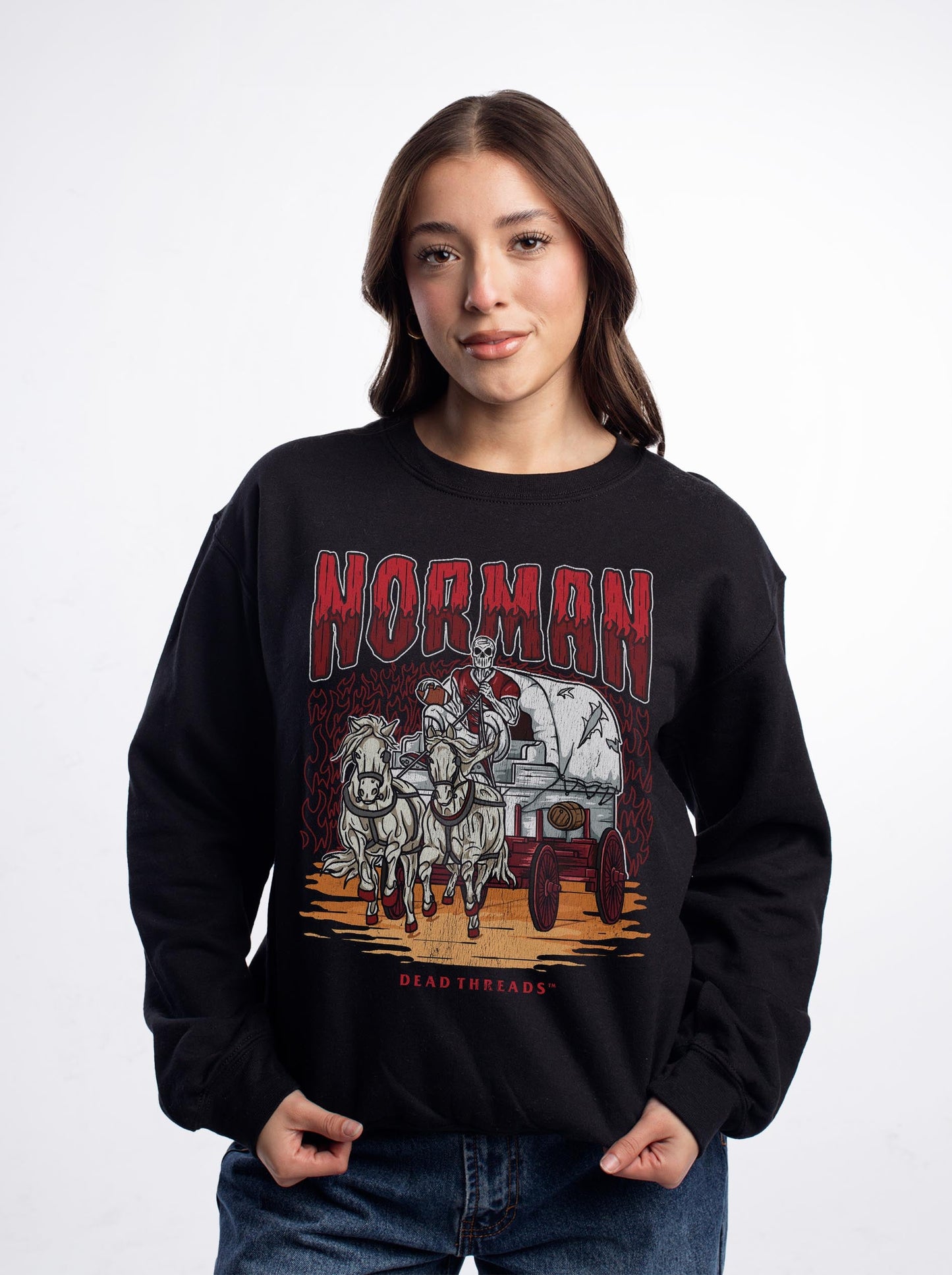 NORMAN FOOTBALL CREWNECK SWEATSHIRT – Sweatshirt – Dead Threads Apparel