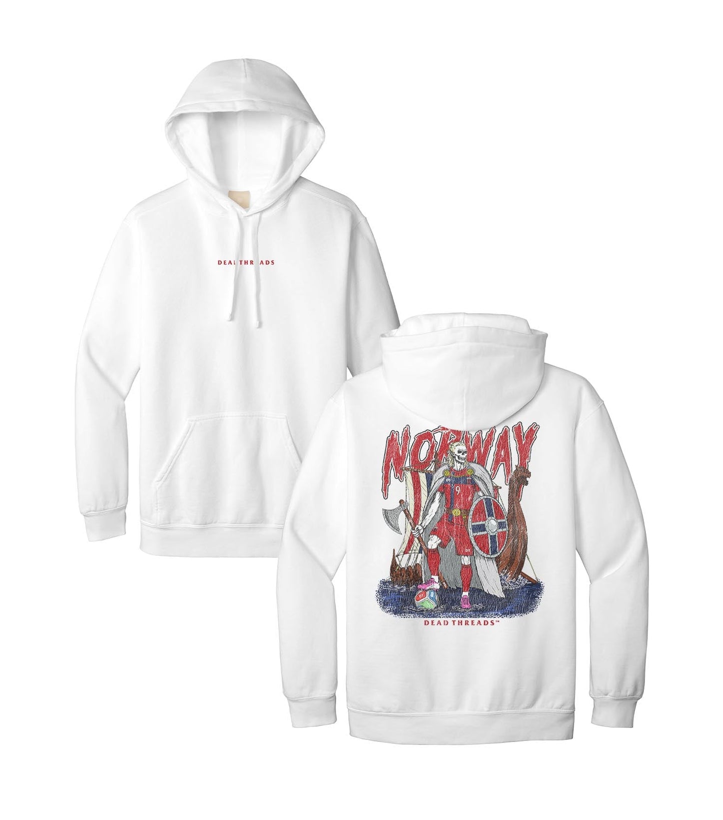 NORWAY SOCCER - “DT ESSENTIAL" HOODIE – Hoodie – Dead Threads Apparel