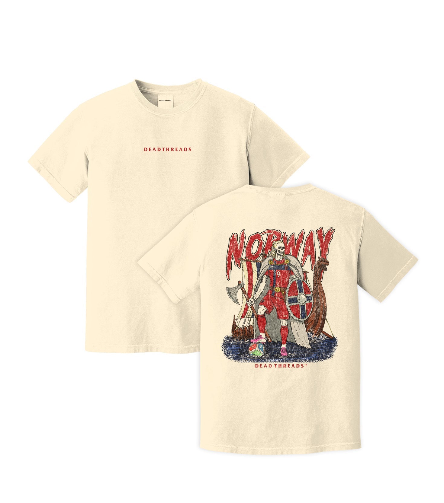 NORWAY SOCCER - “DT ESSENTIAL" PREMIUM T-SHIRT – T-Shirt – Dead Threads Apparel