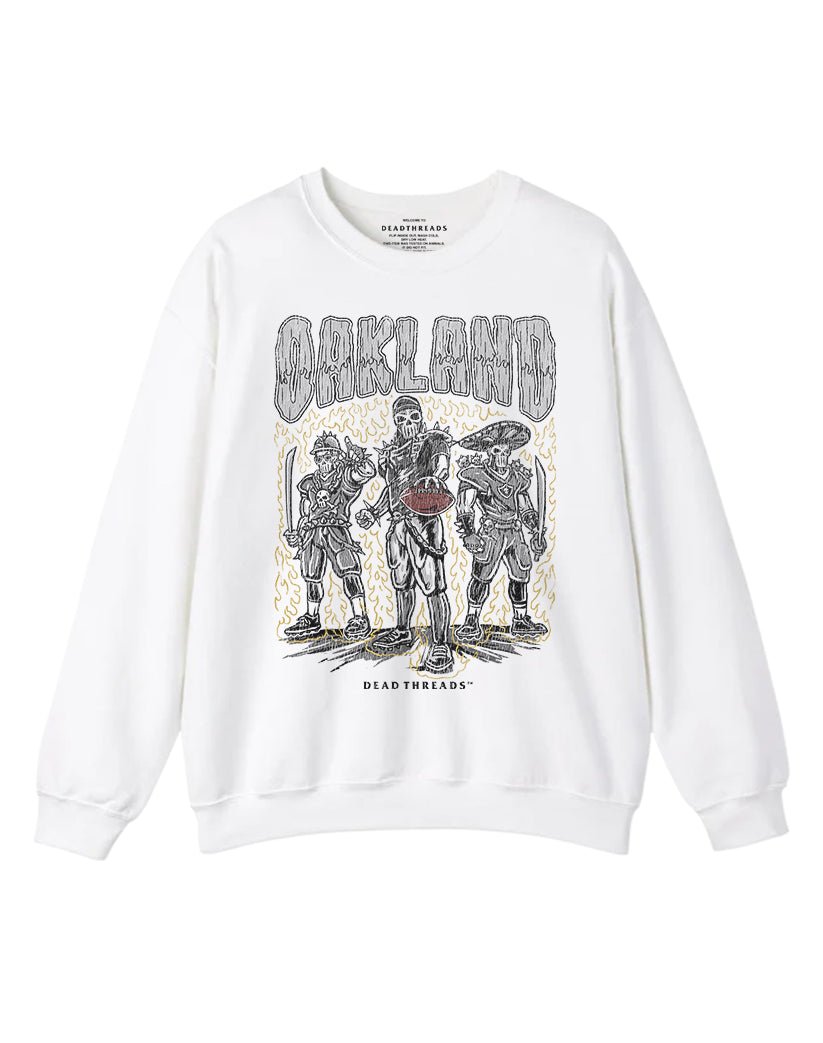 OAKLAND FOOTBALL CREWNECK SWEATSHIRT – Sweatshirt – Dead Threads Apparel