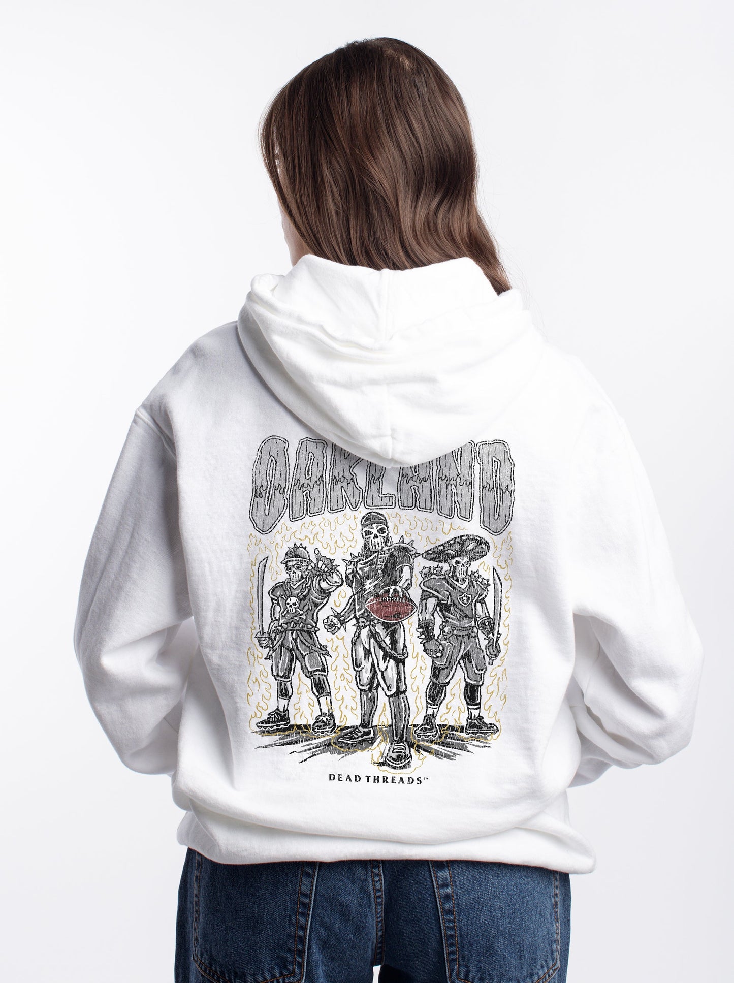 OAKLAND FOOTBALL - “DT ESSENTIAL" HOODIE – Hoodie – Dead Threads Apparel